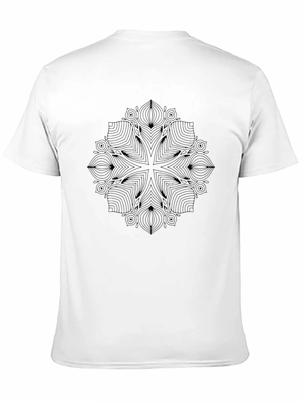 MANDALA Unisex Short Sleeve Soft Cotton T-Shirt – Casual Everyday Wear