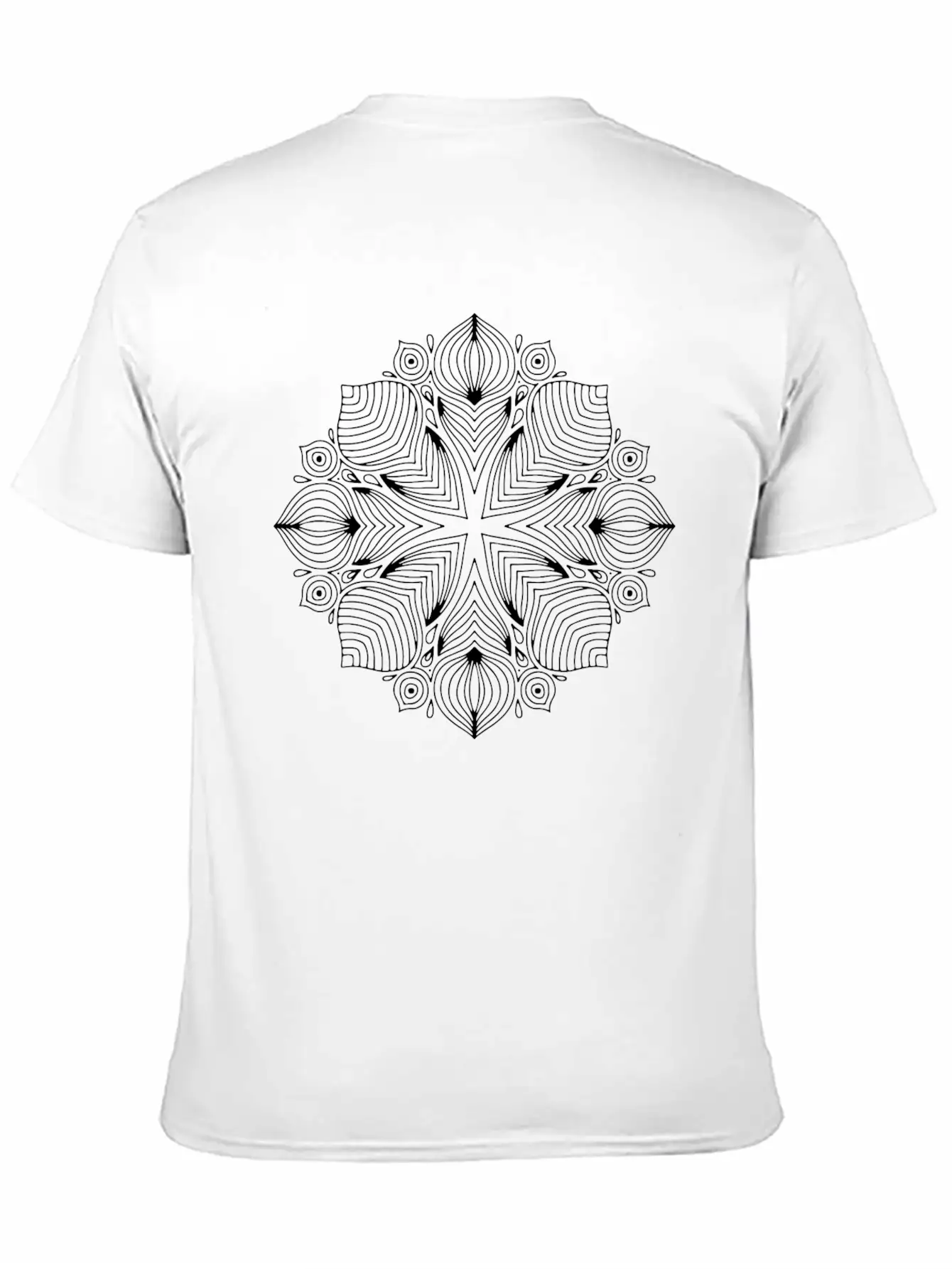 MANDALA Unisex Short Sleeve Soft Cotton T-Shirt – Casual Everyday Wear