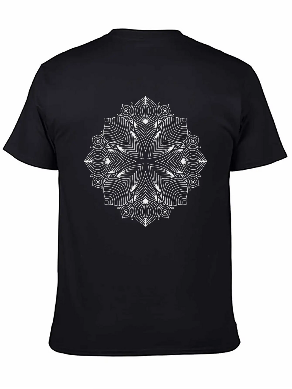 MANDALA Unisex Short Sleeve Soft Cotton T-Shirt – Casual Everyday Wear