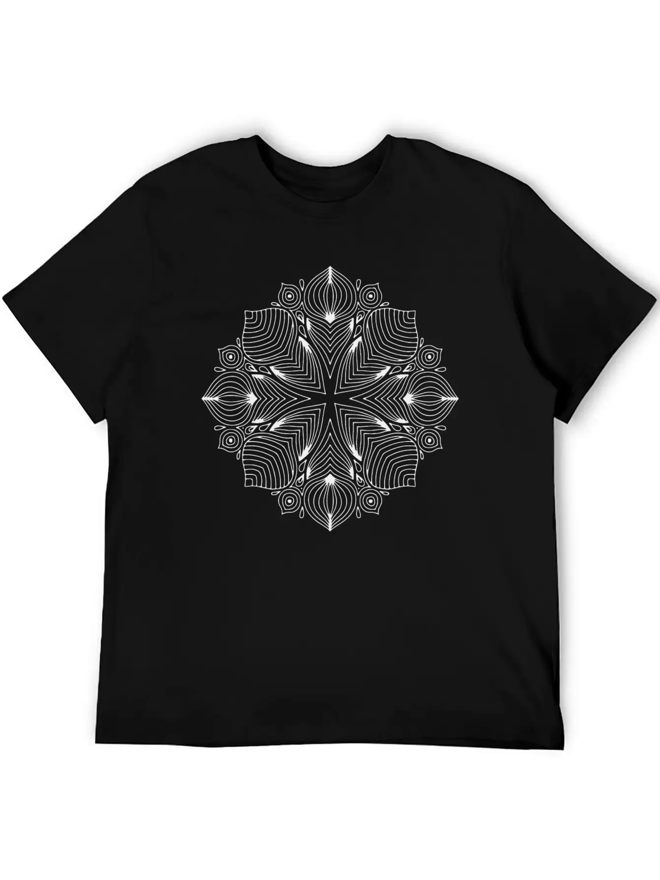 MANDALA Unisex Short Sleeve Soft Cotton T-Shirt – Casual Everyday Wear