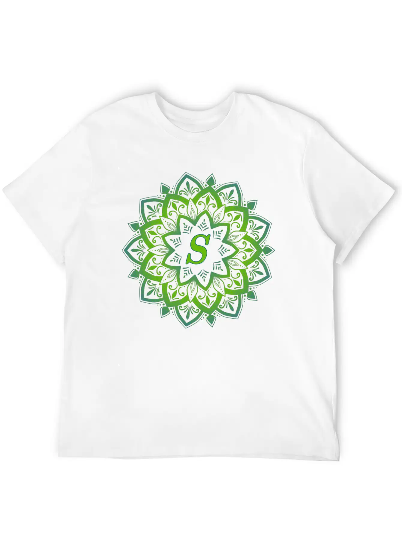 Mandala With Letter S Unisex Casual T-Shirt – Clean Design For Daily Comfort