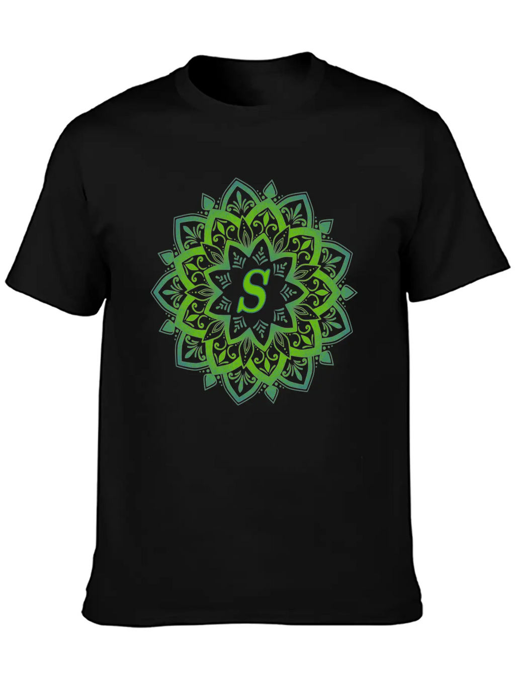 Mandala With Letter S Unisex Casual T-Shirt – Clean Design For Daily Comfort