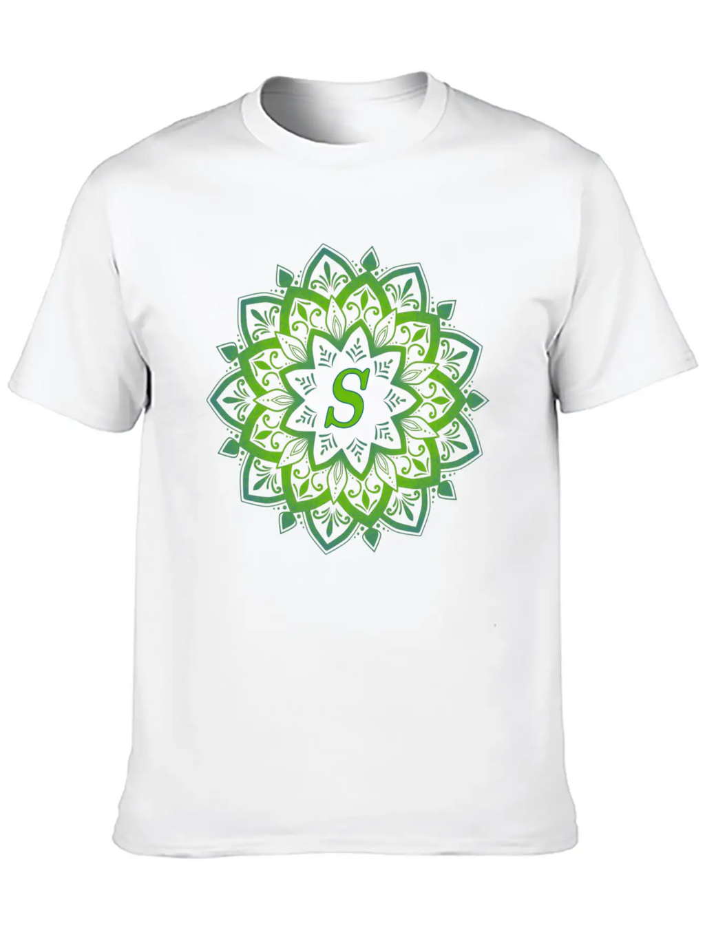 Mandala With Letter S Unisex Casual T-Shirt – Clean Design For Daily Comfort