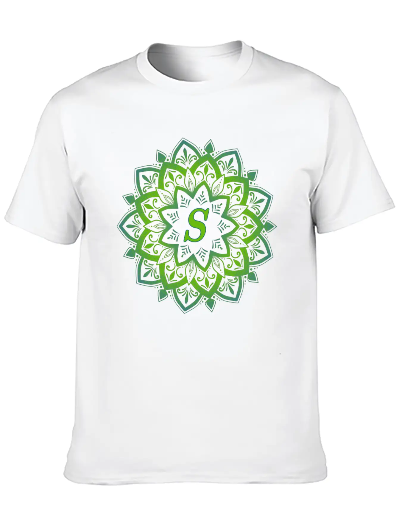 Mandala With Letter S Unisex Casual T-Shirt – Clean Design For Daily Comfort