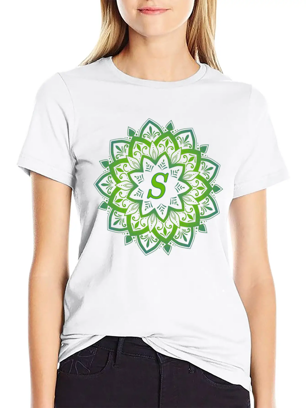 Mandala With Letter S Unisex Casual T-Shirt – Clean Design For Daily Comfort