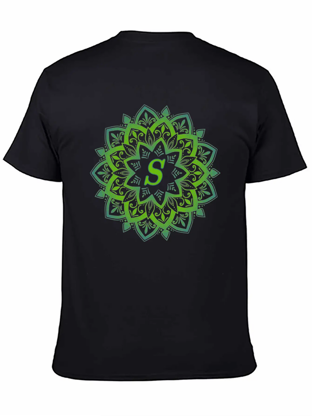 Mandala With Letter S Unisex Casual T-Shirt – Clean Design For Daily Comfort