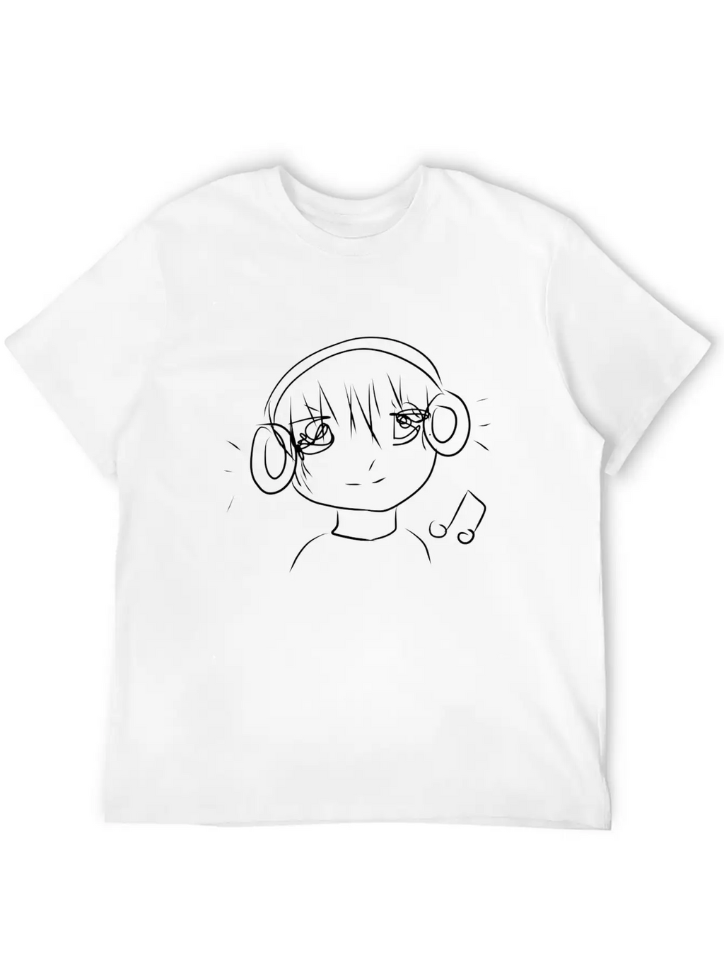 Manga Boy Music Essential Cotton Tee For Daily Outfits – Unisex Style