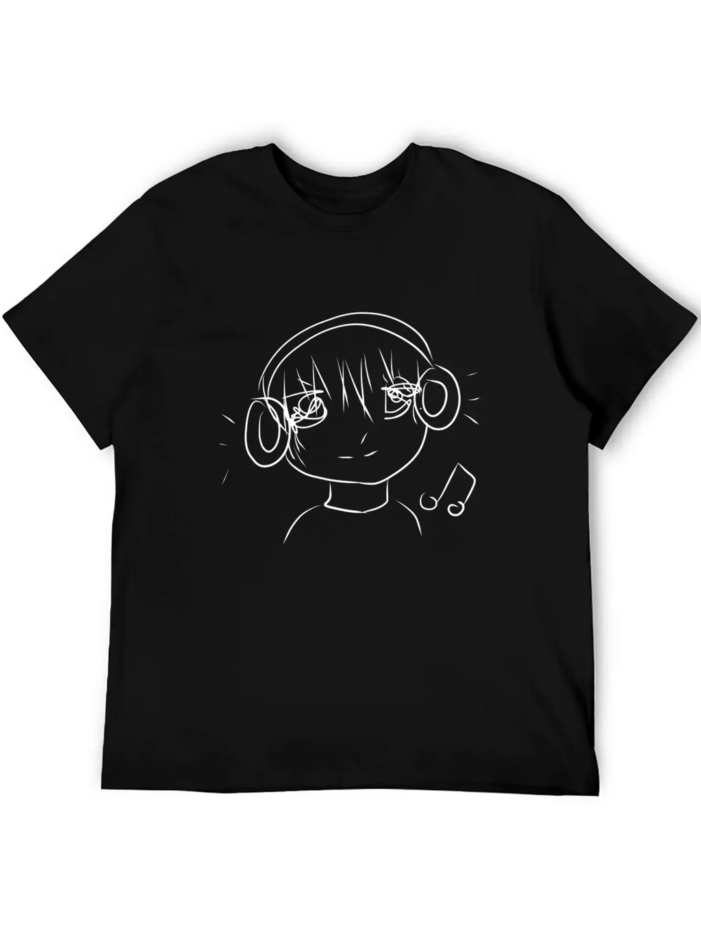 Manga Boy Music Essential Cotton Tee For Daily Outfits – Unisex Style
