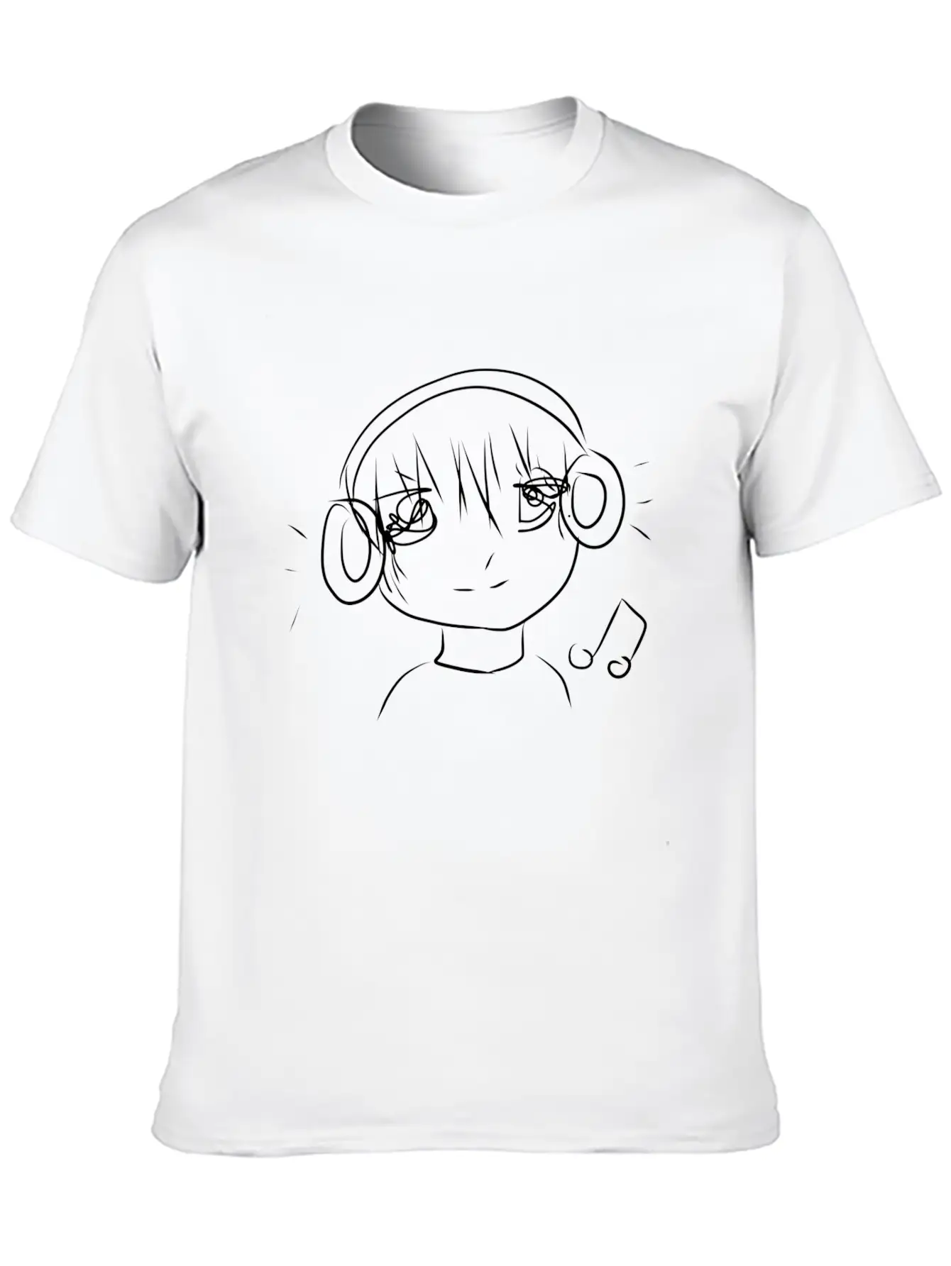 Manga Boy Music Essential Cotton Tee For Daily Outfits – Unisex Style