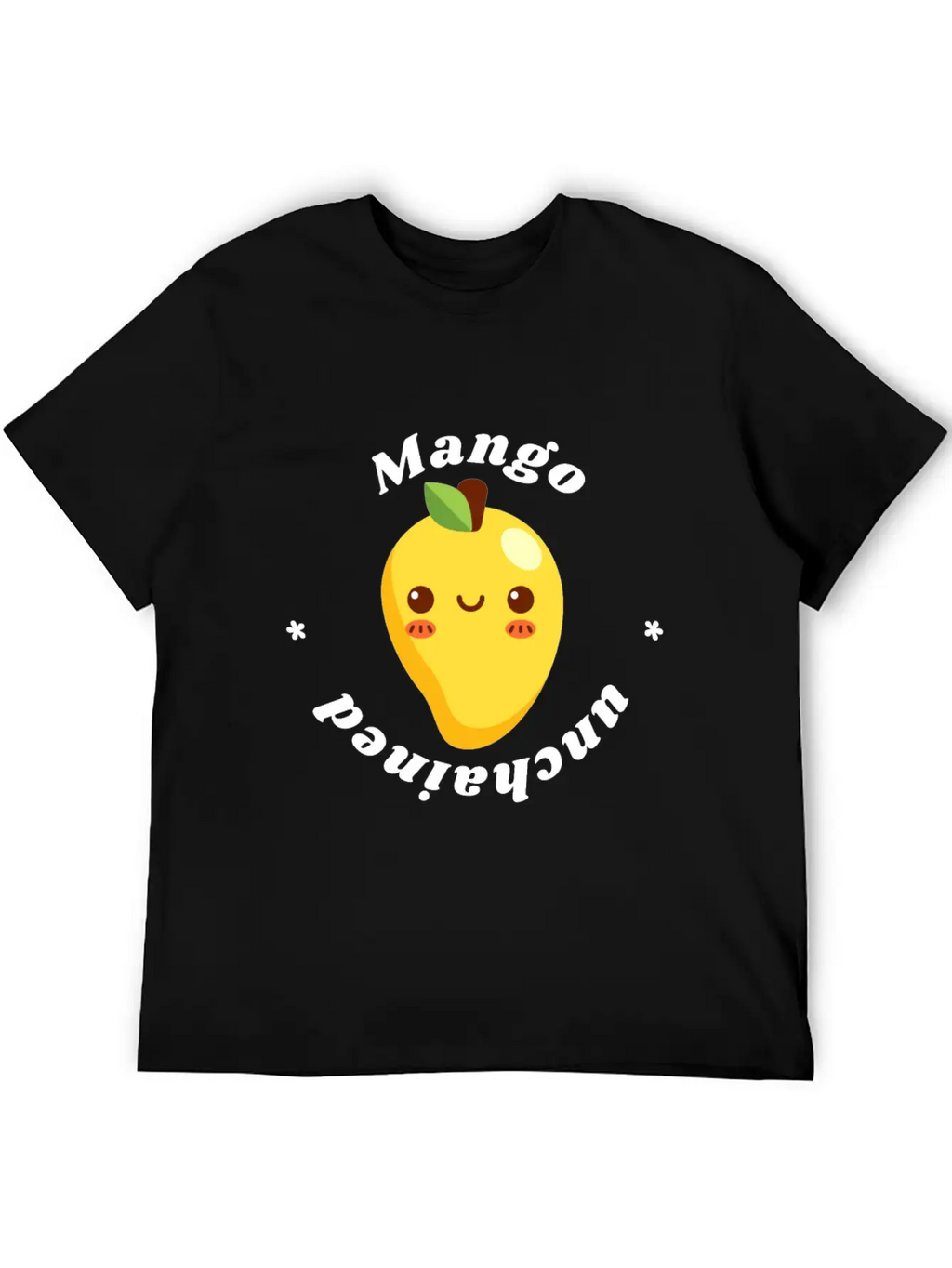 Mango Unchained - Vegan Vegetarian Fruit Design Unisex Casual T-Shirt – Clean Design For Daily Comfort