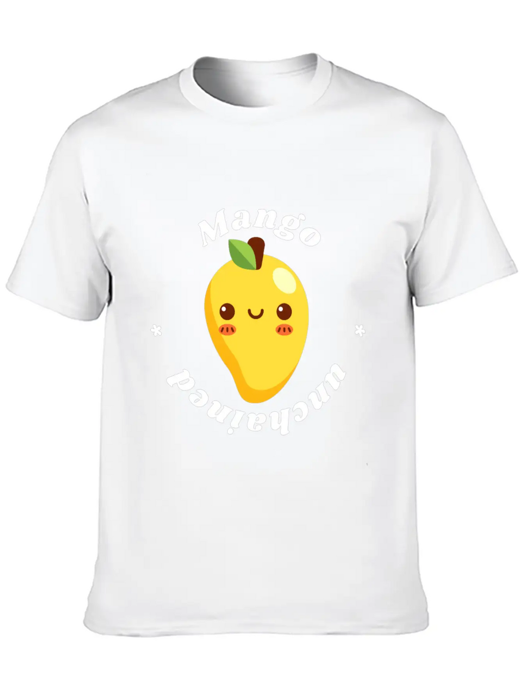 Mango Unchained - Vegan Vegetarian Fruit Design Unisex Casual T-Shirt – Clean Design For Daily Comfort