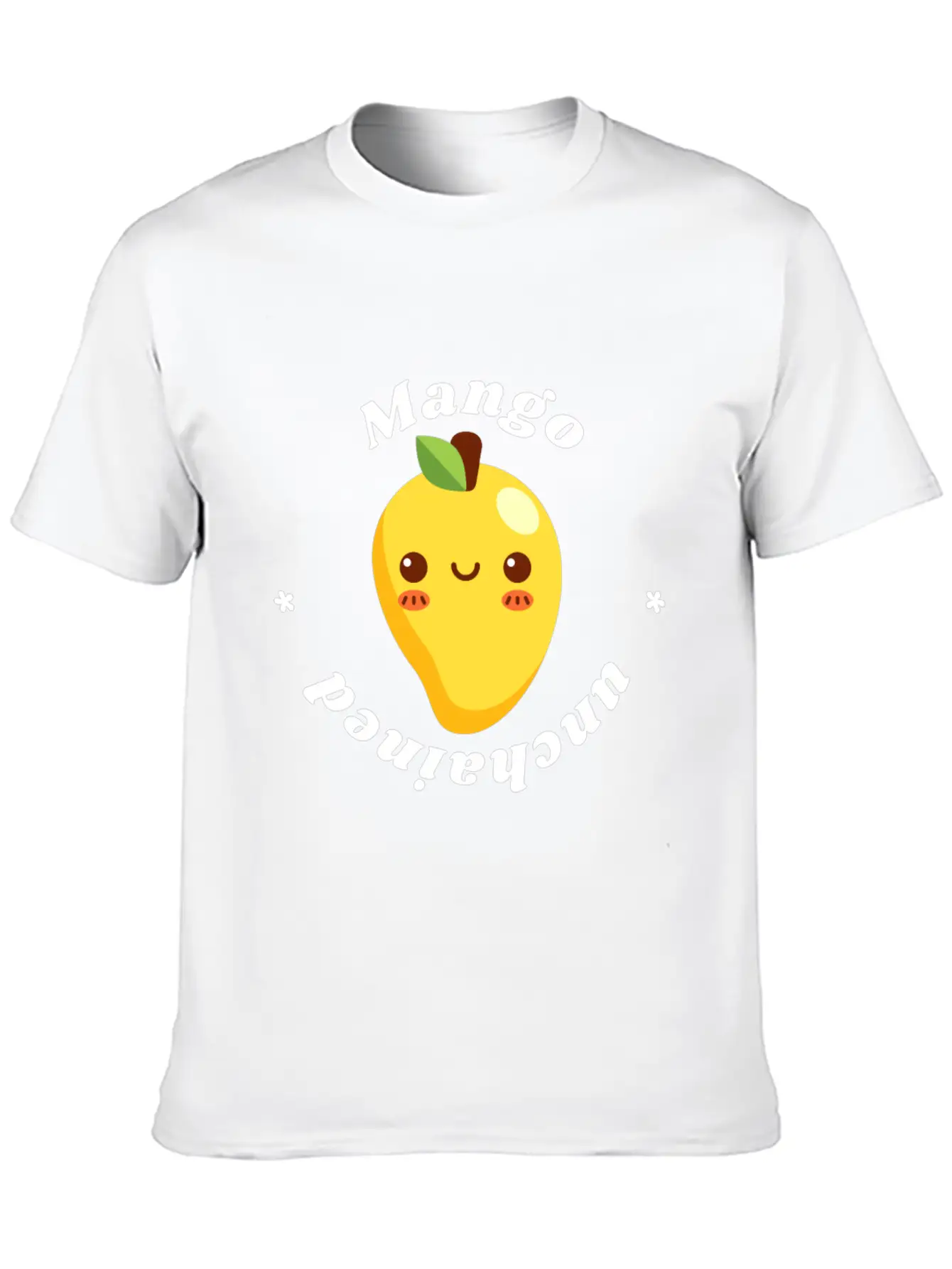 Mango Unchained - Vegan Vegetarian Fruit Design Unisex Casual T-Shirt – Clean Design For Daily Comfort