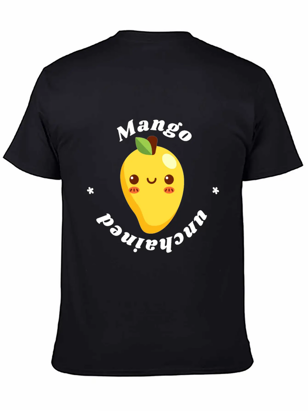 Mango Unchained - Vegan Vegetarian Fruit Design Unisex Casual T-Shirt – Clean Design For Daily Comfort