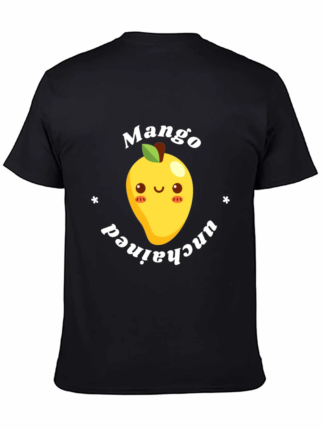 Mango Unchained - Vegan Vegetarian Fruit Design Unisex Casual T-Shirt – Clean Design For Daily Comfort