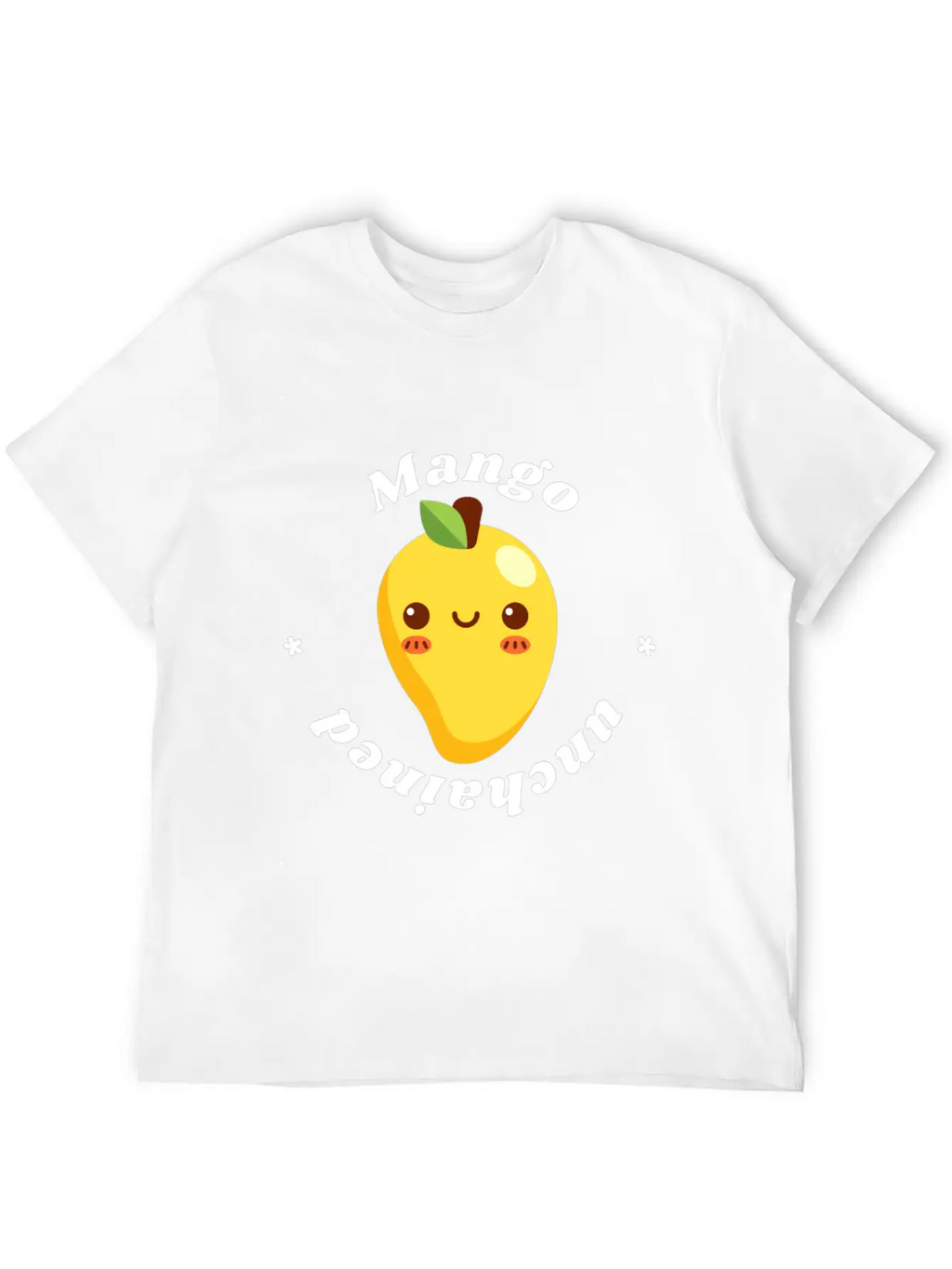 Mango Unchained - Vegan Vegetarian Fruit Design Unisex Casual T-Shirt – Clean Design For Daily Comfort