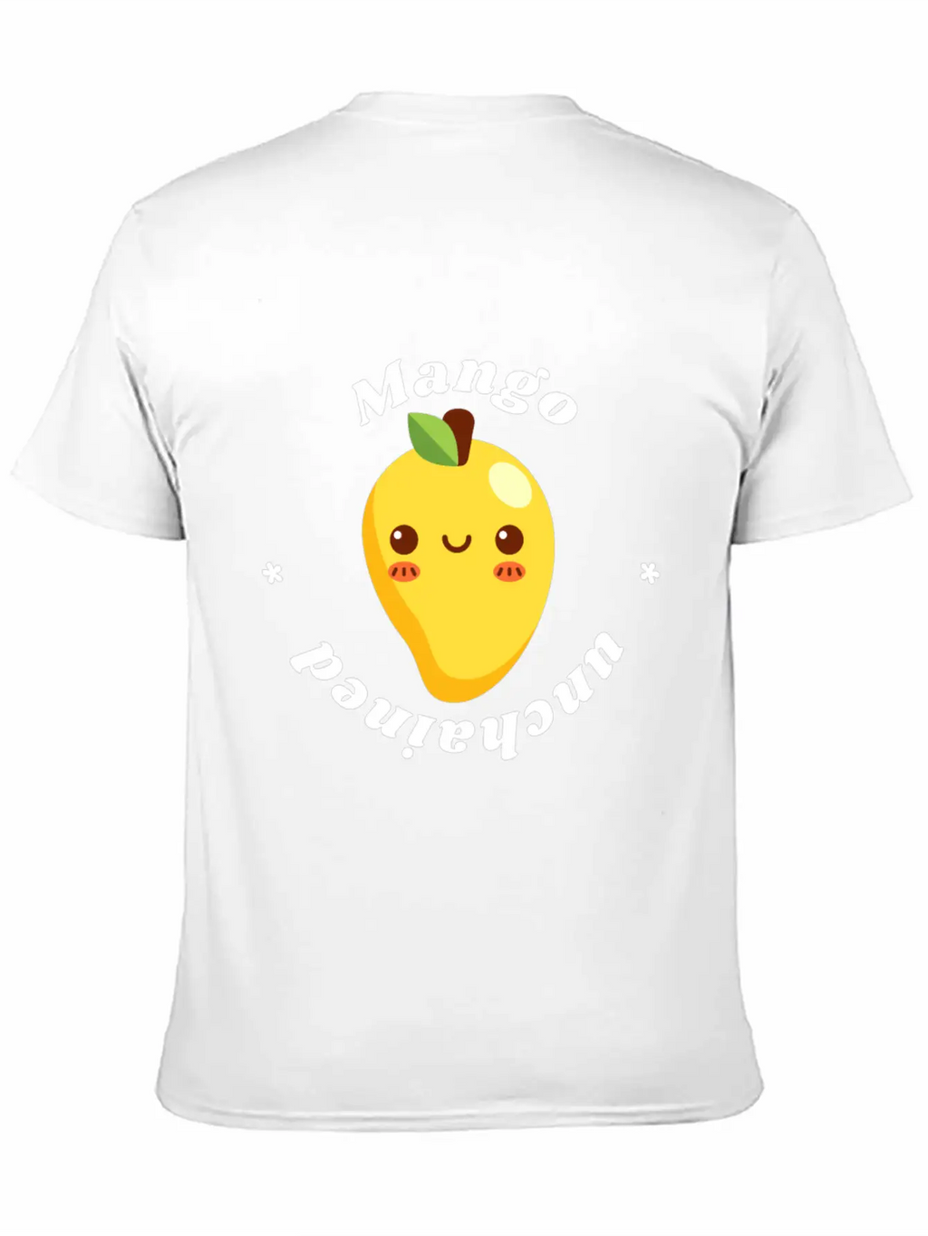Mango Unchained - Vegan Vegetarian Fruit Design Unisex Casual T-Shirt – Clean Design For Daily Comfort
