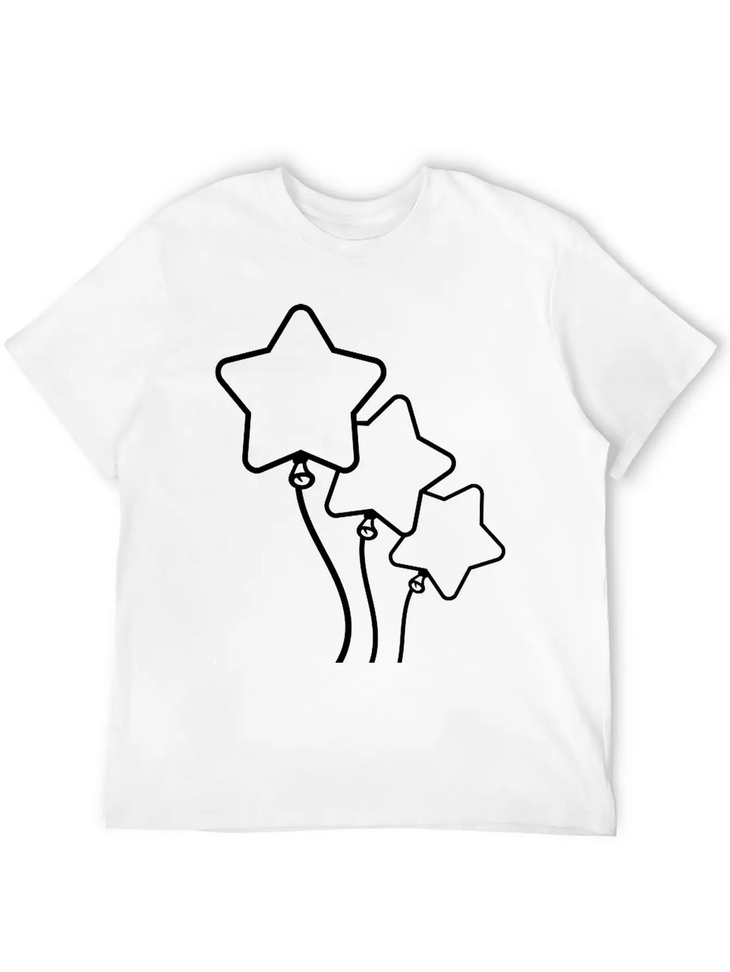 Many Balloons Design Unisex Short Sleeve Soft Cotton T-Shirt – Casual Everyday Wear