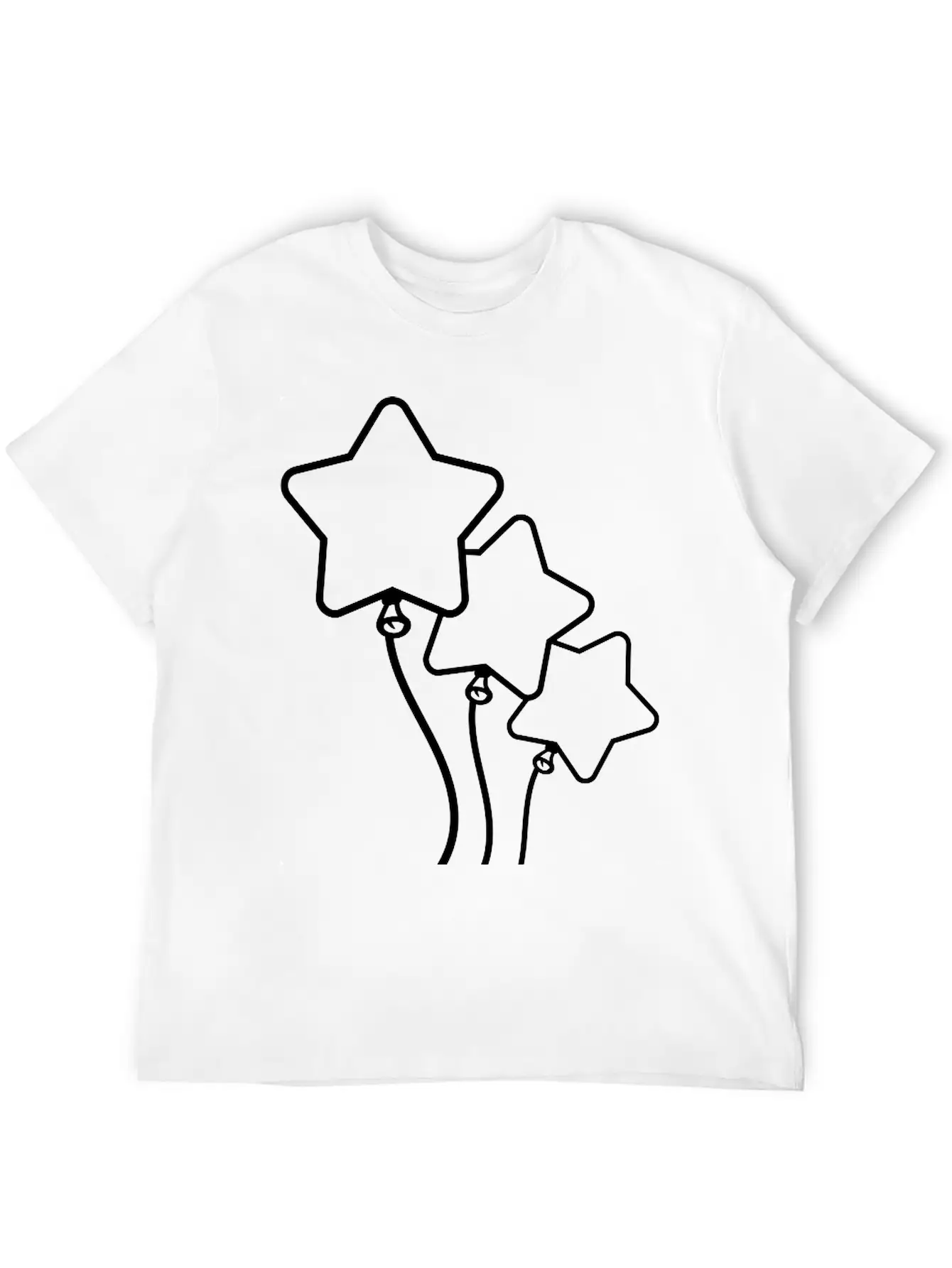 Many Balloons Design Unisex Short Sleeve Soft Cotton T-Shirt – Casual Everyday Wear