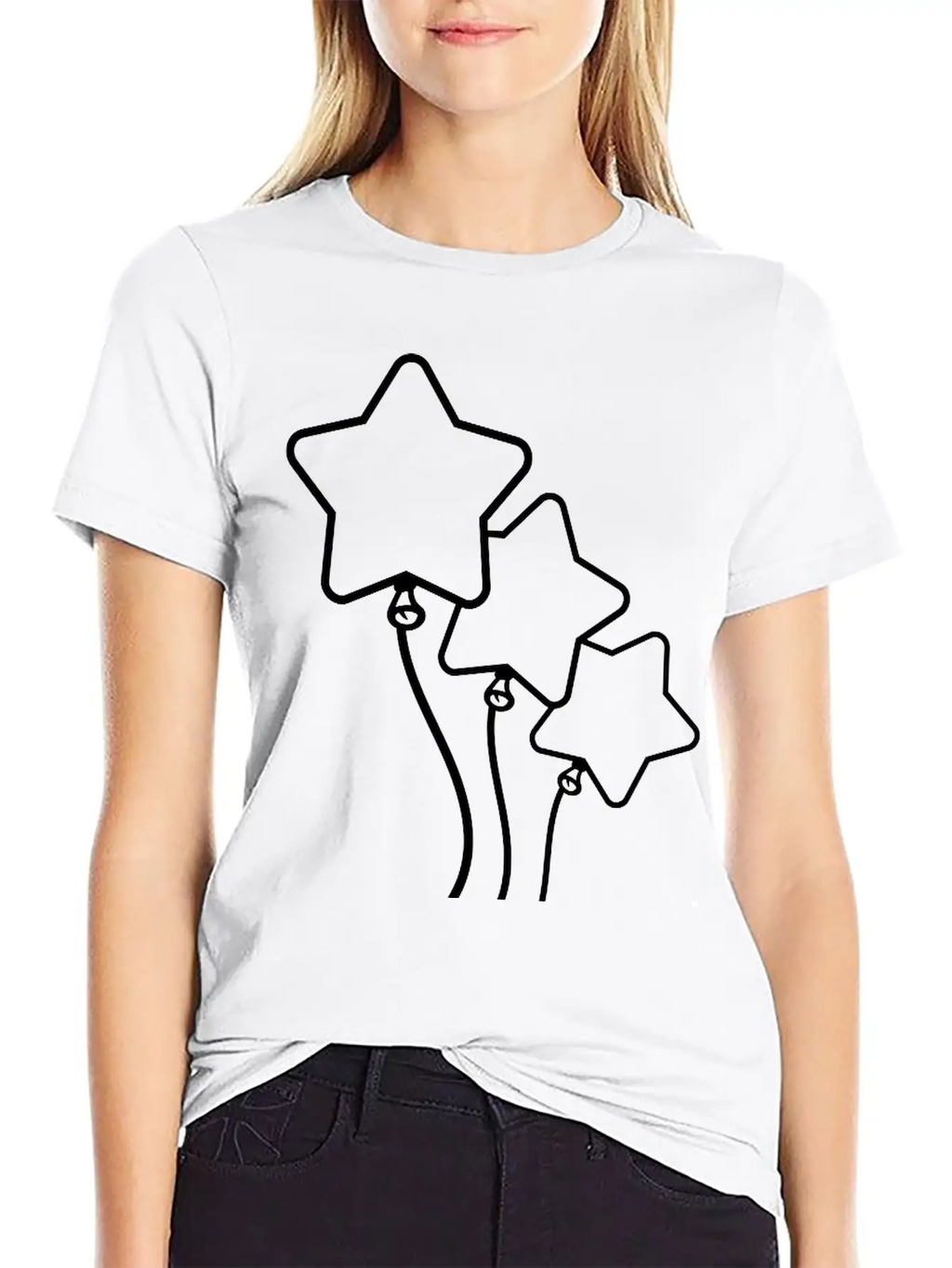 Many Balloons Design Unisex Short Sleeve Soft Cotton T-Shirt – Casual Everyday Wear