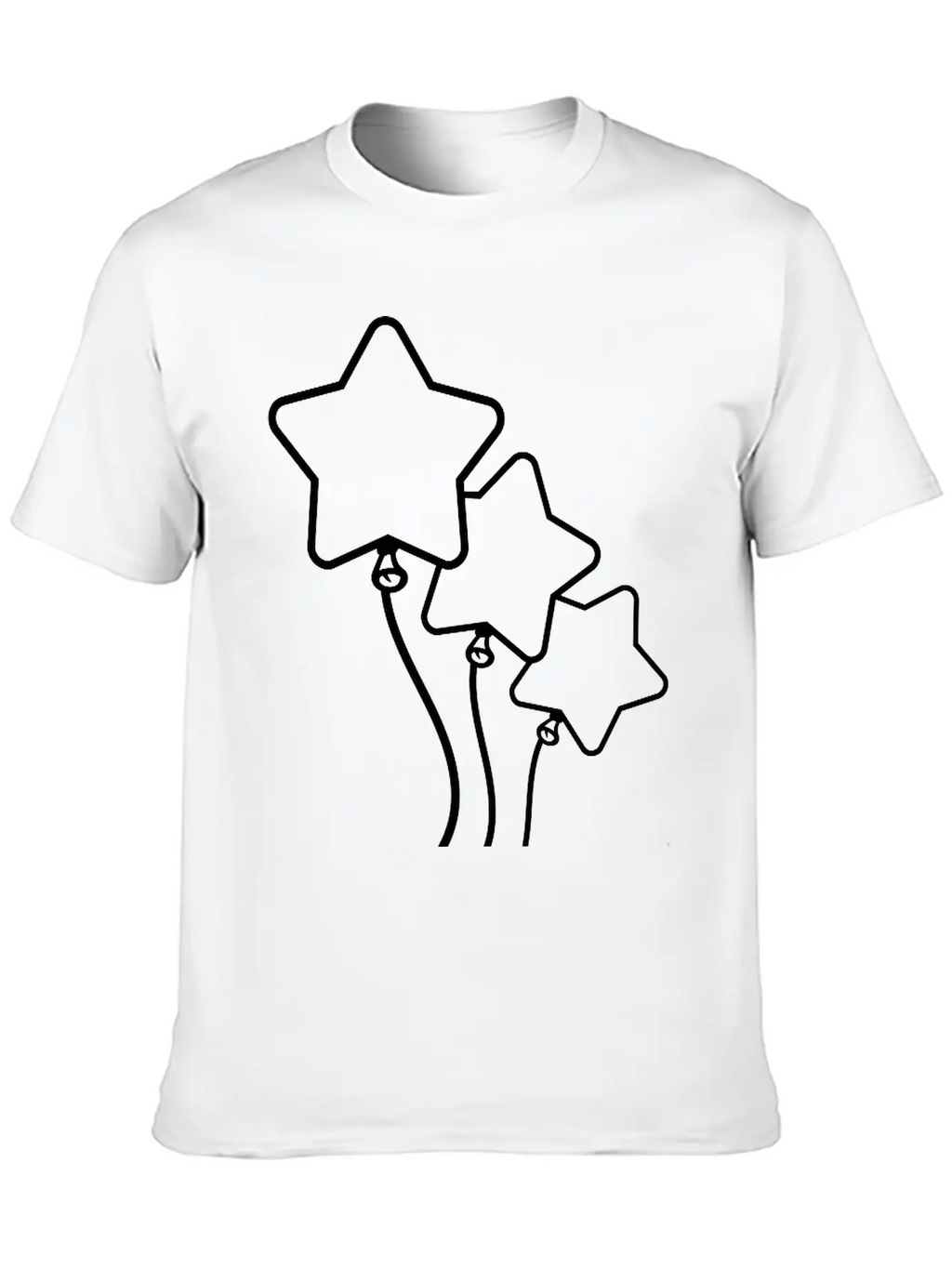Many Balloons Design Unisex Short Sleeve Soft Cotton T-Shirt – Casual Everyday Wear