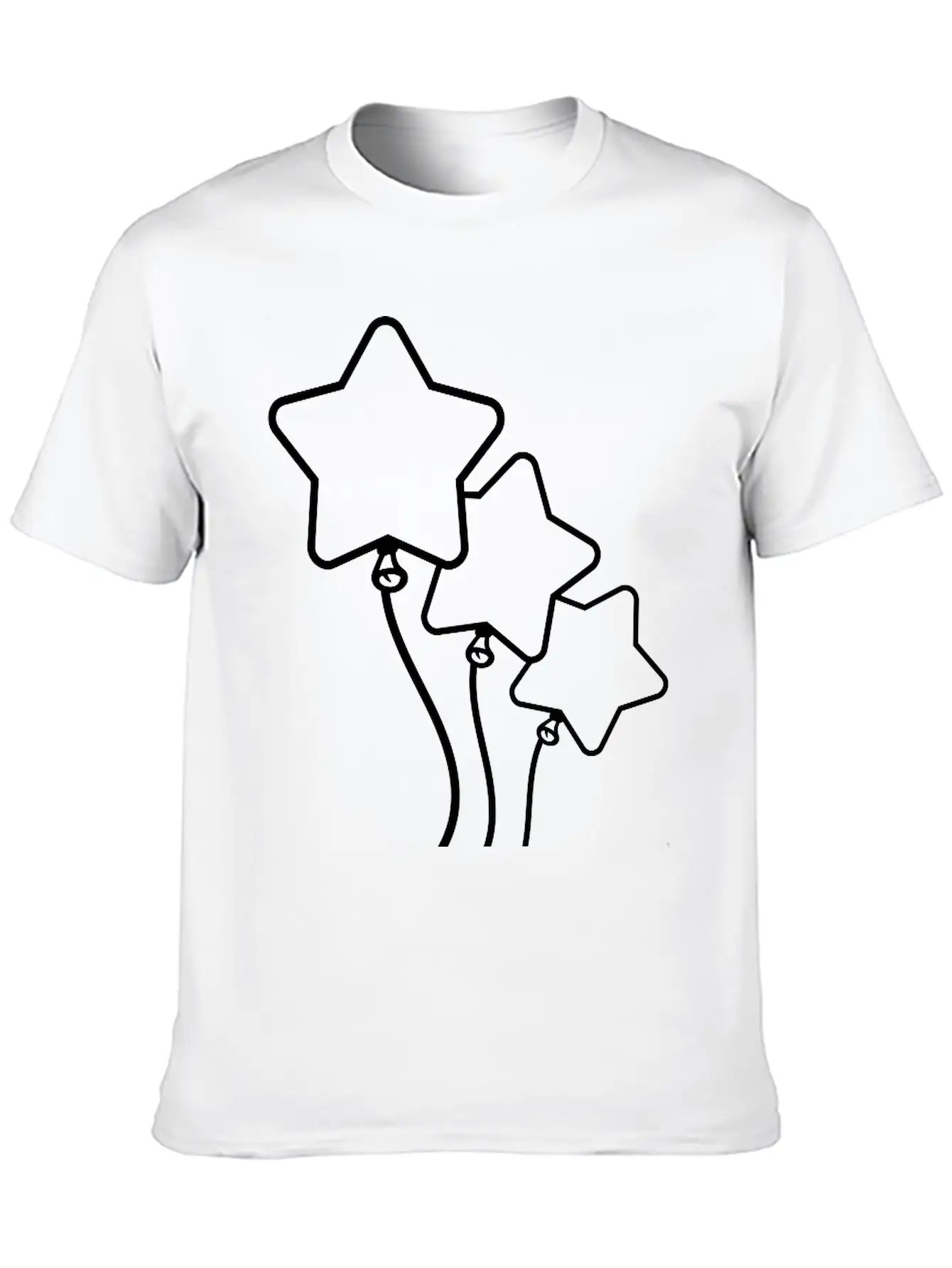 Many Balloons Design Unisex Short Sleeve Soft Cotton T-Shirt – Casual Everyday Wear