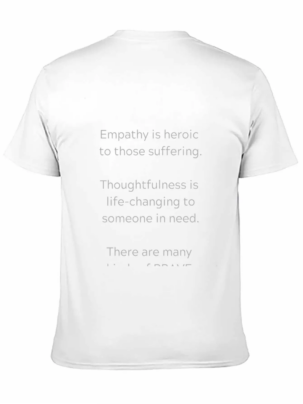 Many Kinds Of Brave. Breathable Soft Cotton T-Shirt – Timeless Casual Look