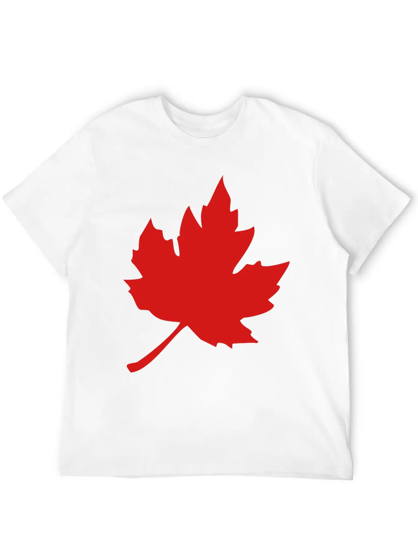 Maple Leaf Essential Cotton Tee For Daily Outfits – Unisex Style