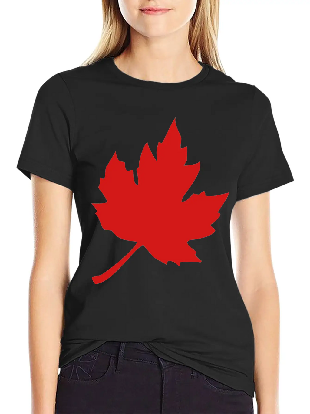 Maple Leaf Essential Cotton Tee For Daily Outfits – Unisex Style