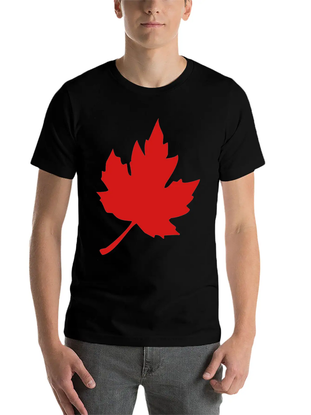 Maple Leaf Essential Cotton Tee For Daily Outfits – Unisex Style