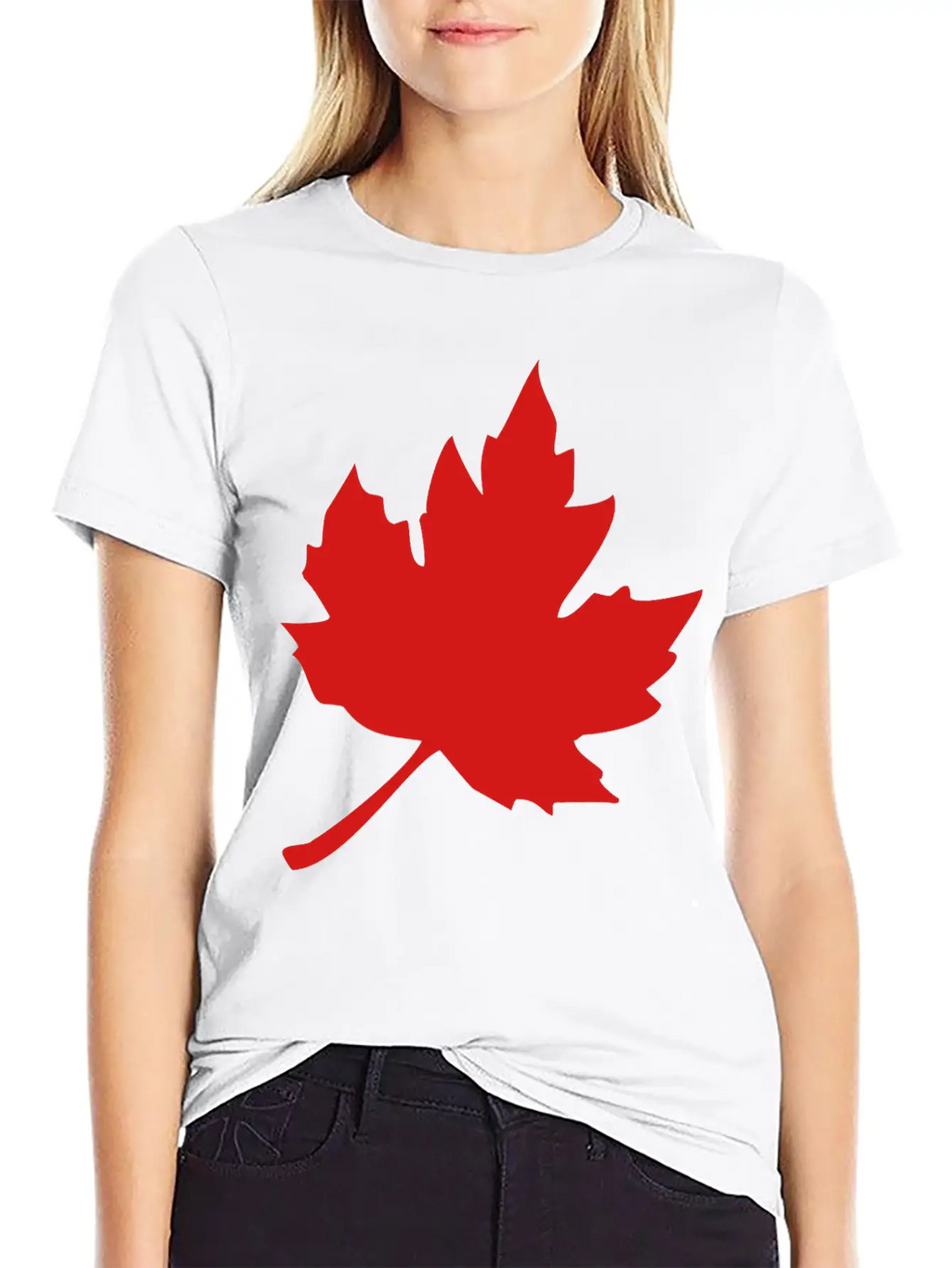 Maple Leaf Essential Cotton Tee For Daily Outfits – Unisex Style