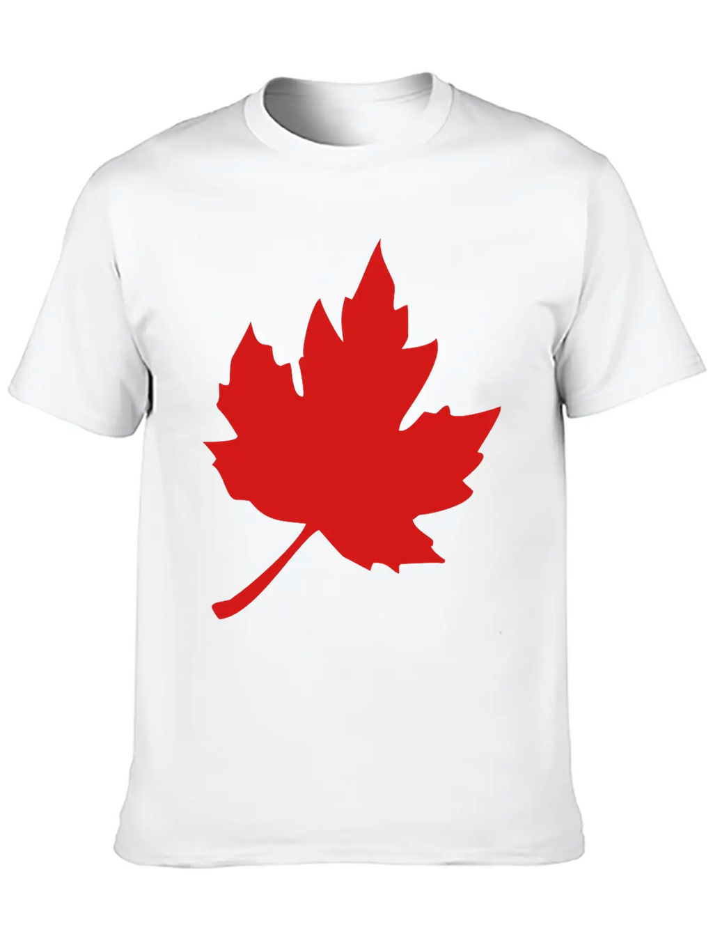 Maple Leaf Essential Cotton Tee For Daily Outfits – Unisex Style