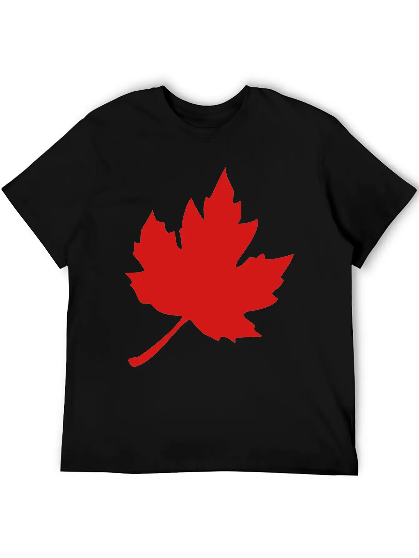 Maple Leaf Essential Cotton Tee For Daily Outfits – Unisex Style