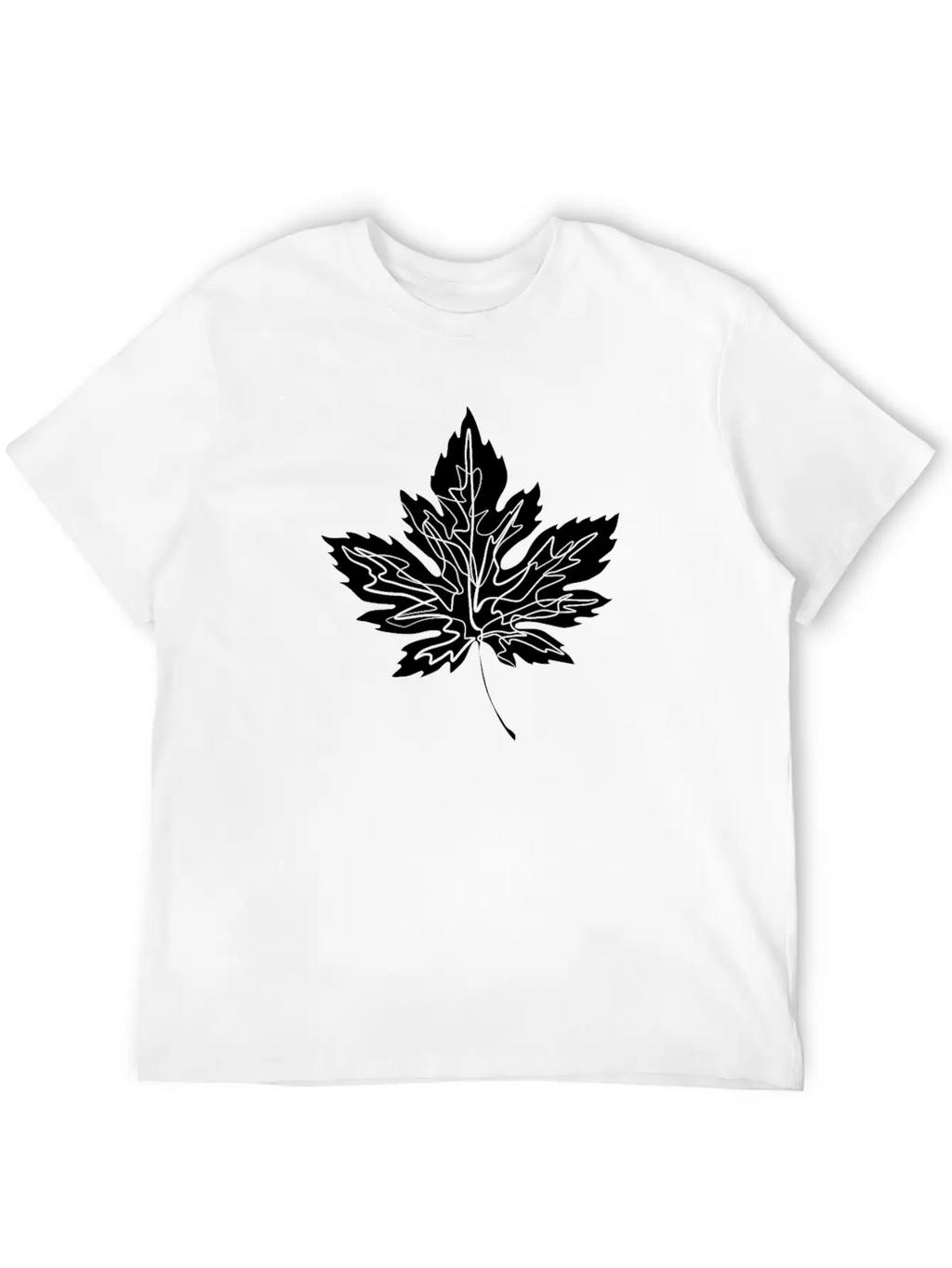 Maple Leaf Unisex Casual T-Shirt – Clean Design For Daily Comfort