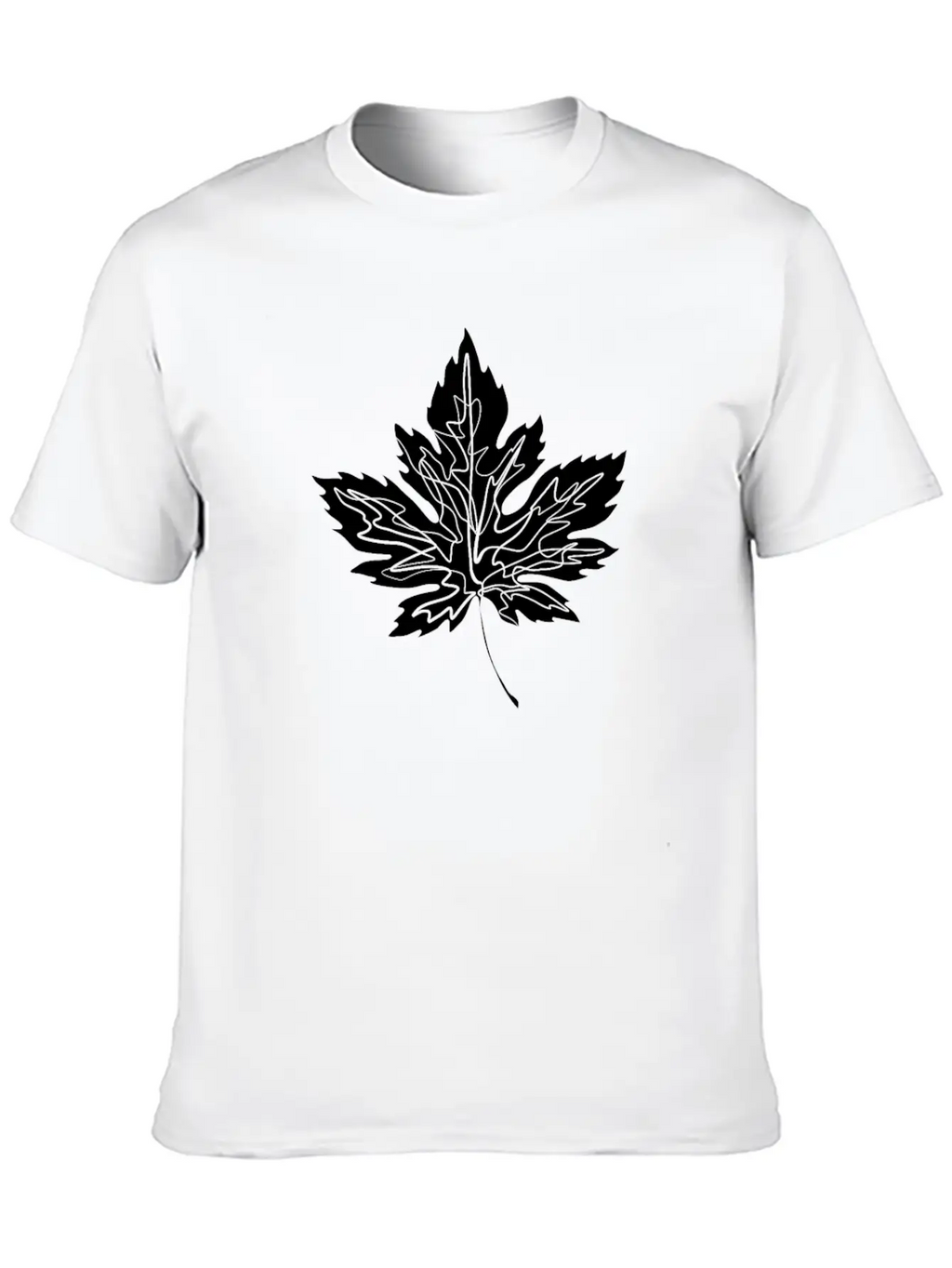 Maple Leaf Unisex Casual T-Shirt – Clean Design For Daily Comfort