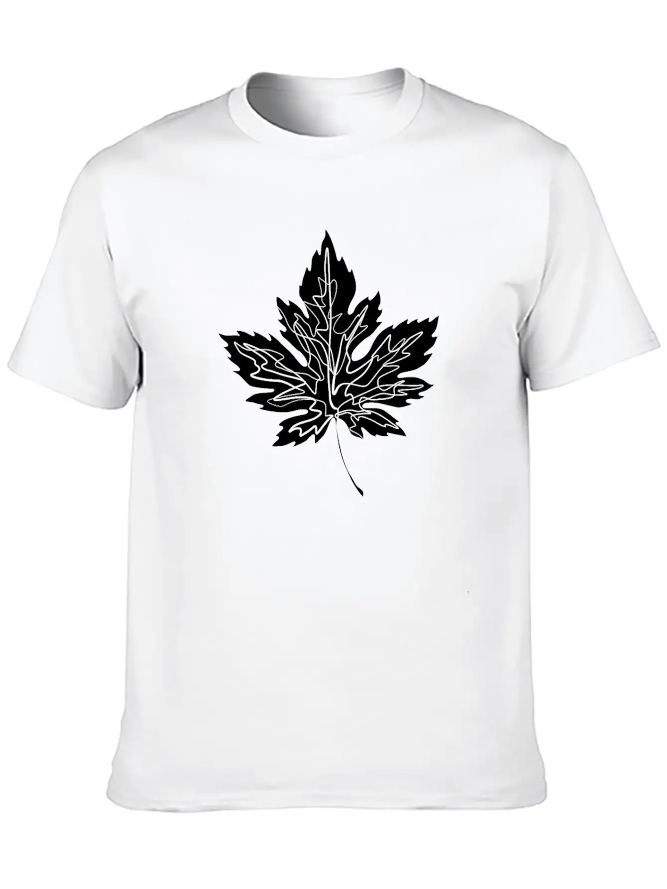 Maple Leaf Unisex Casual T-Shirt – Clean Design For Daily Comfort