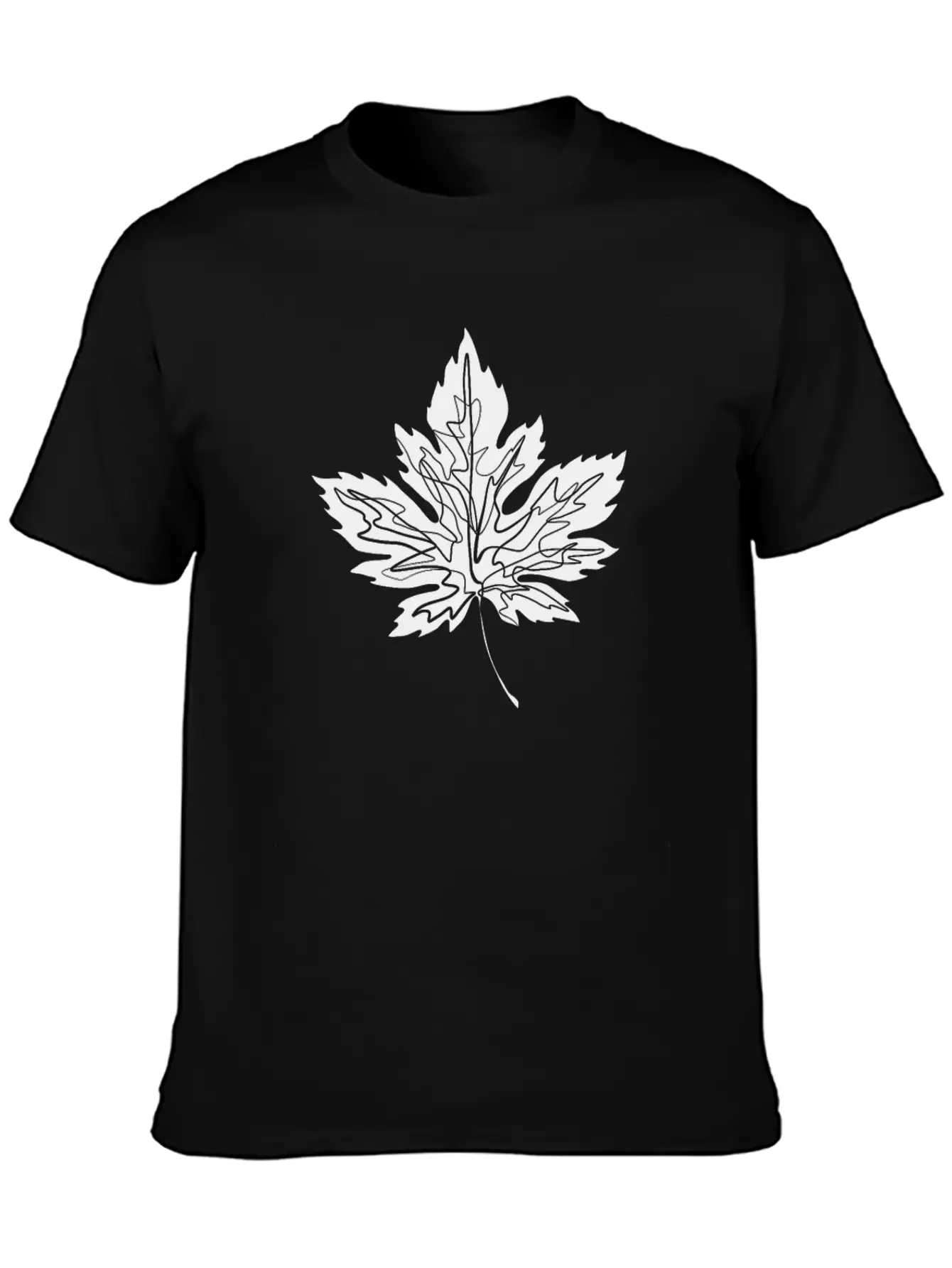 Maple Leaf Unisex Casual T-Shirt – Clean Design For Daily Comfort