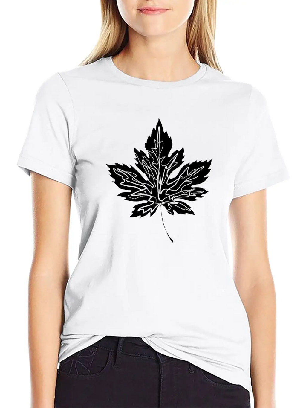 Maple Leaf Unisex Casual T-Shirt – Clean Design For Daily Comfort