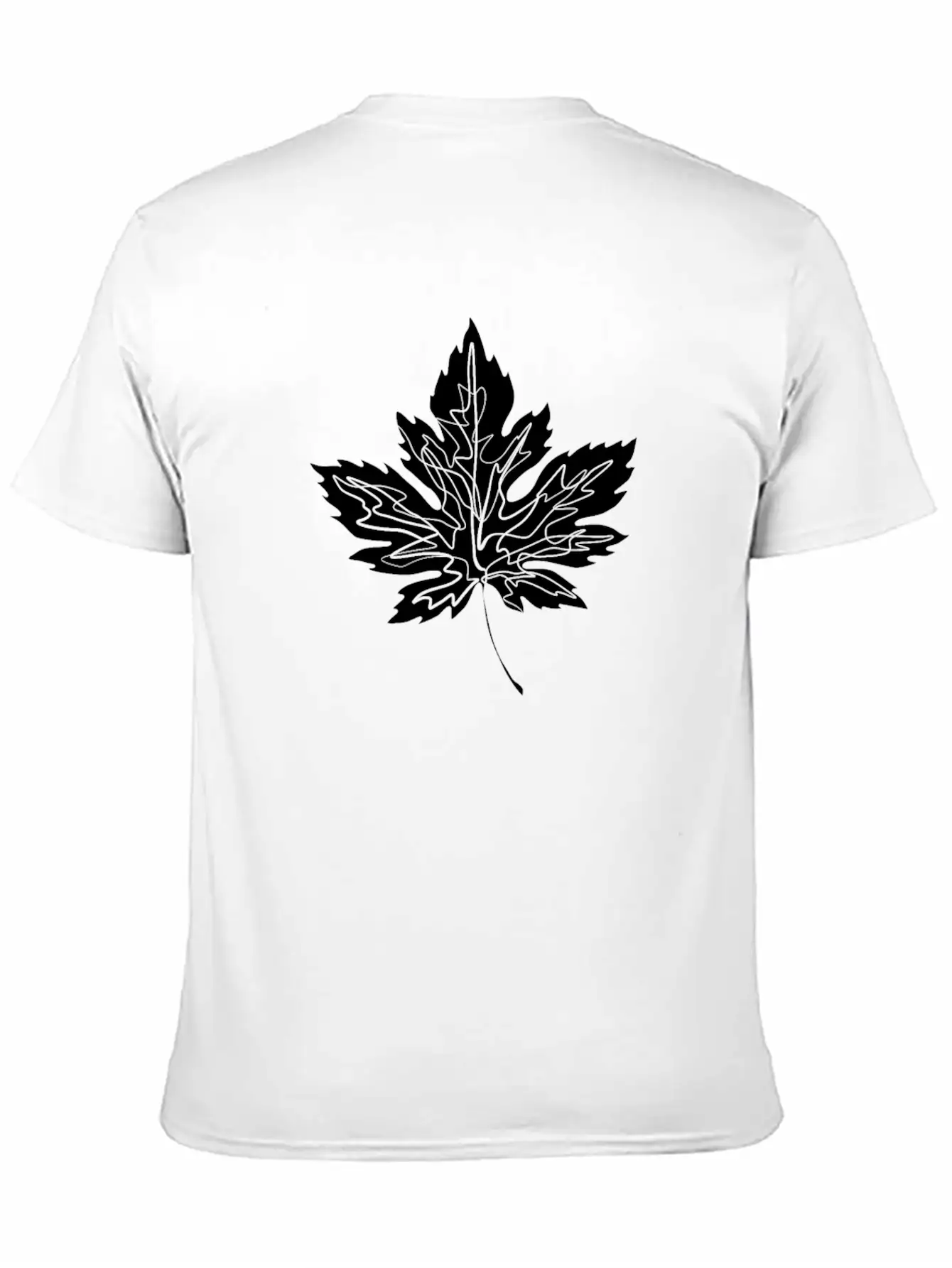 Maple Leaf Unisex Casual T-Shirt – Clean Design For Daily Comfort