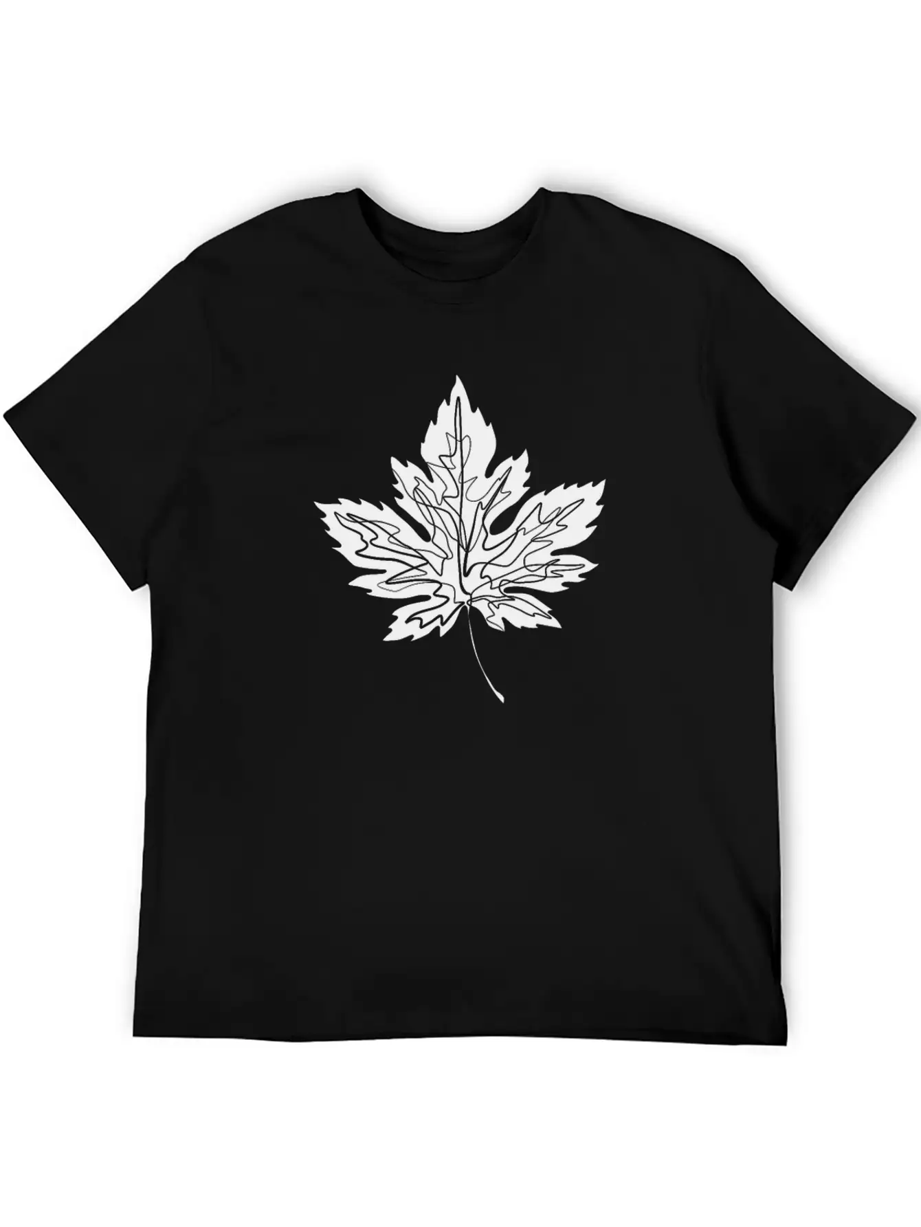 Maple Leaf Unisex Casual T-Shirt – Clean Design For Daily Comfort