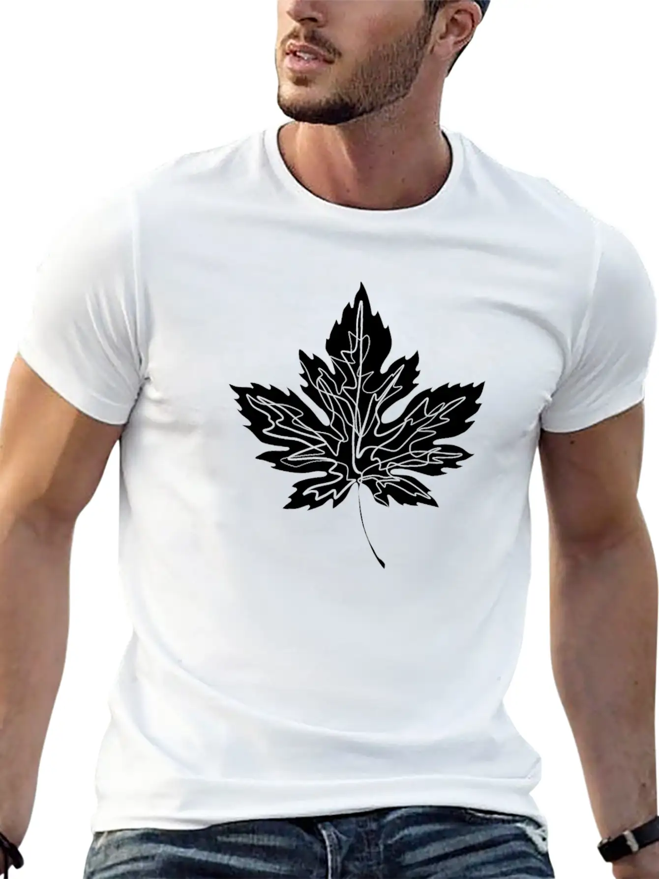 Maple Leaf Unisex Casual T-Shirt – Clean Design For Daily Comfort