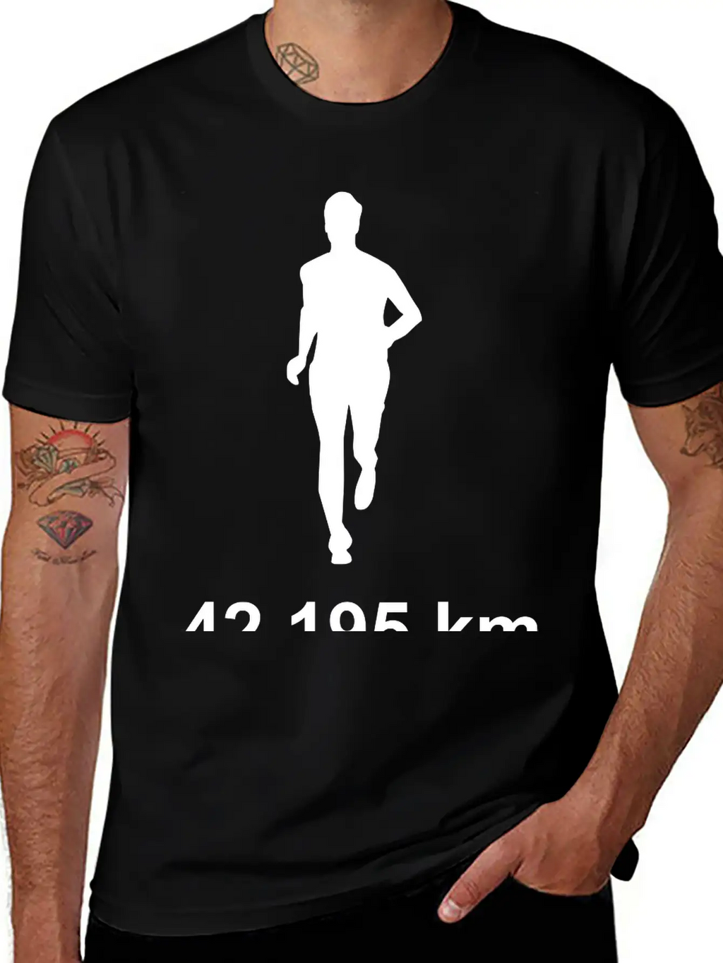Marathon Run 42,295 Casual Graphic T-Shirt – Simple And Comfortable Daily Wear