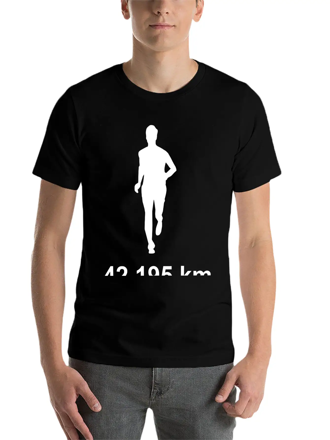 Marathon Run 42,295 Casual Graphic T-Shirt – Simple And Comfortable Daily Wear