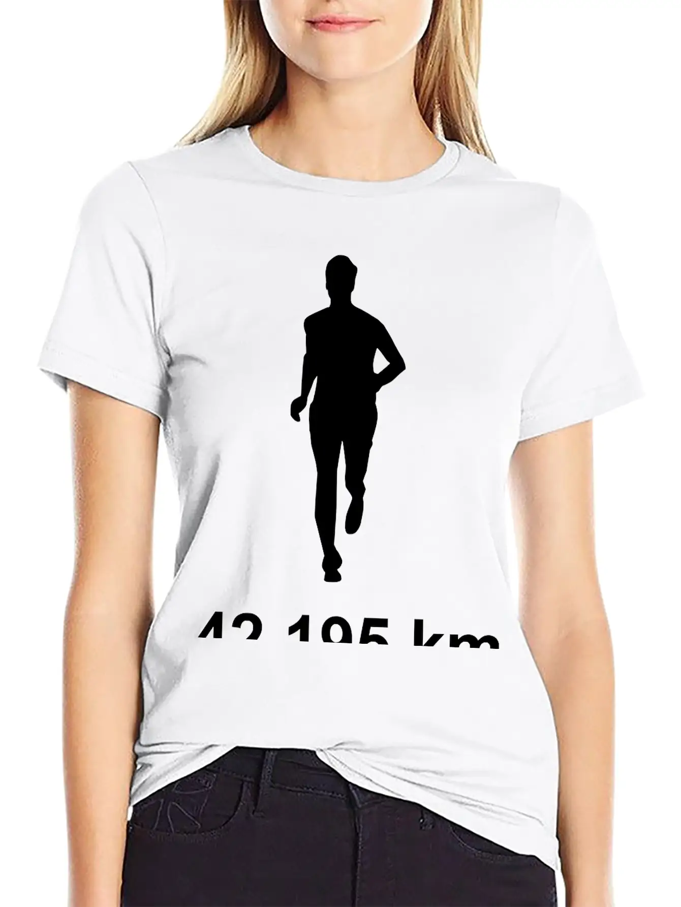Marathon Run 42,295 Casual Graphic T-Shirt – Simple And Comfortable Daily Wear