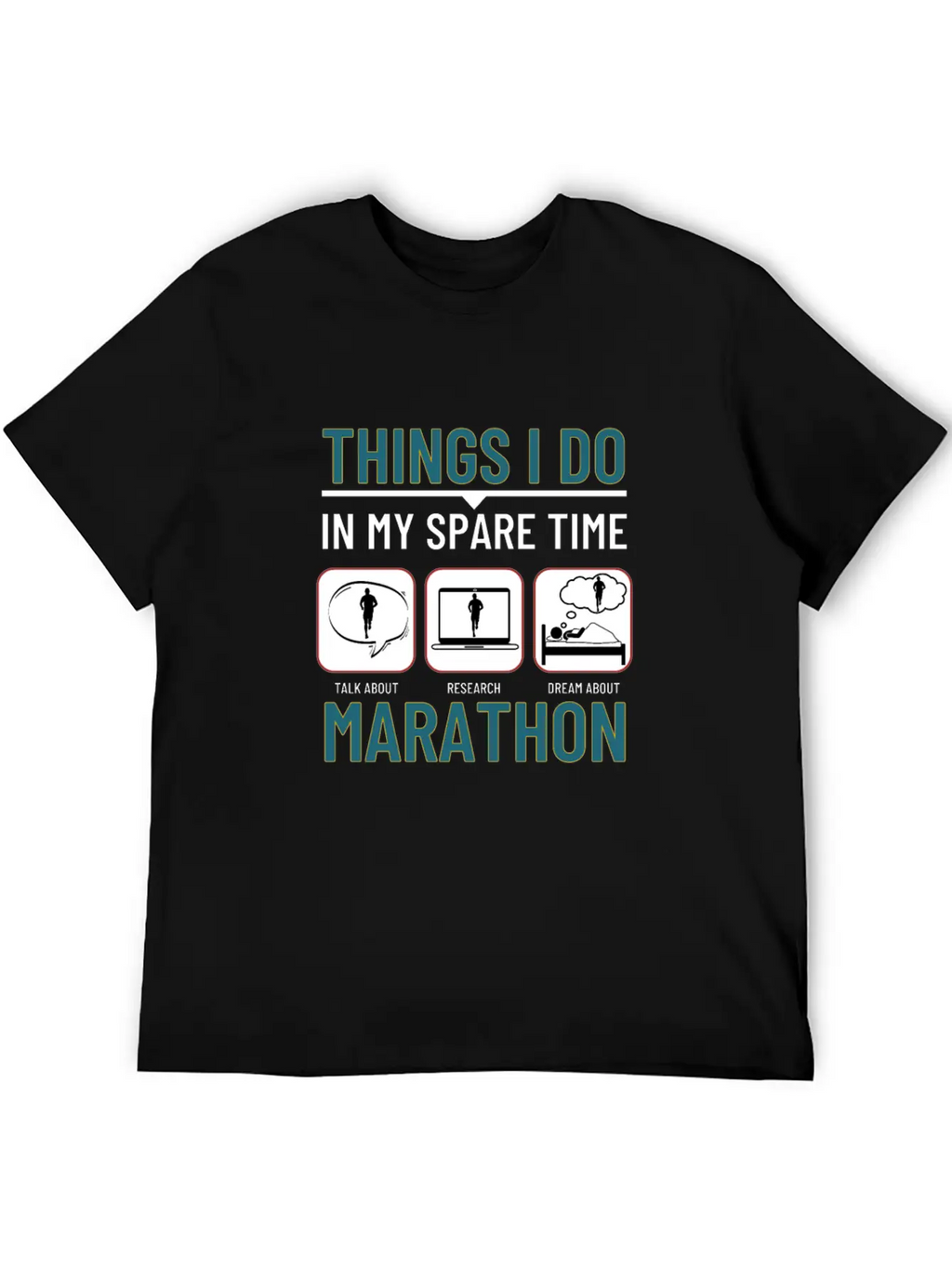 Marathon Running Things I Do In My Spare Time Unisex Casual T-Shirt – Clean Design For Daily Comfort