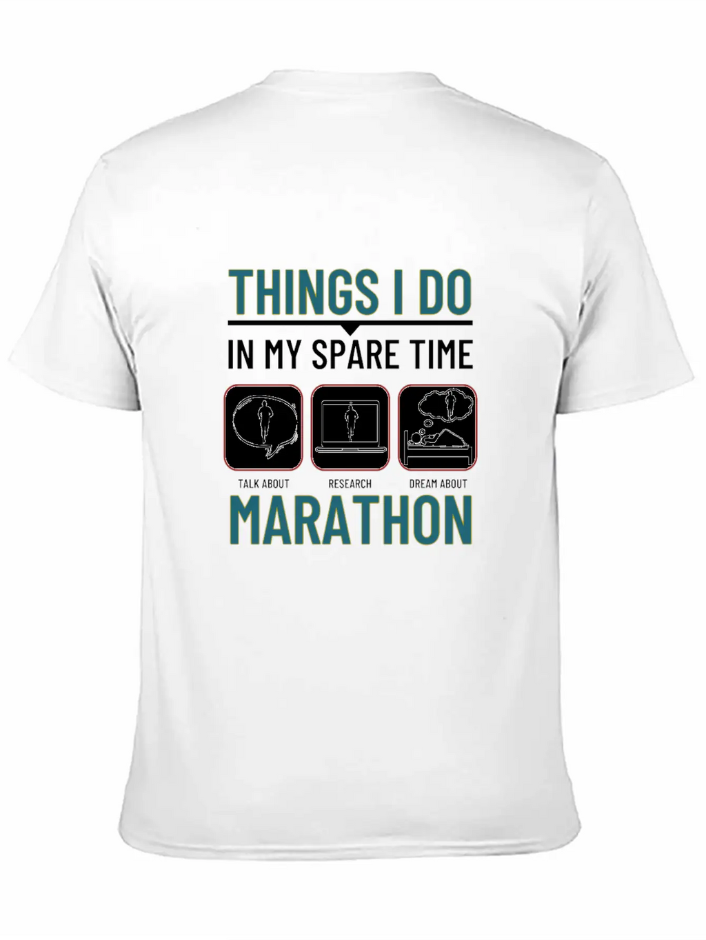 Marathon Running Things I Do In My Spare Time Unisex Casual T-Shirt – Clean Design For Daily Comfort