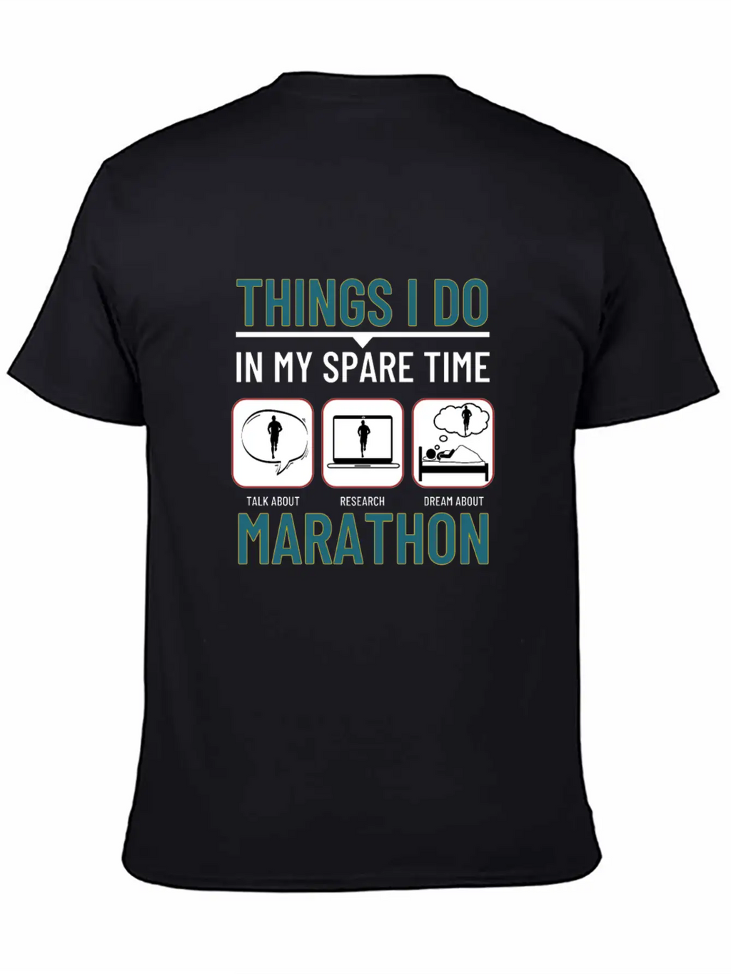 Marathon Running Things I Do In My Spare Time Unisex Casual T-Shirt – Clean Design For Daily Comfort