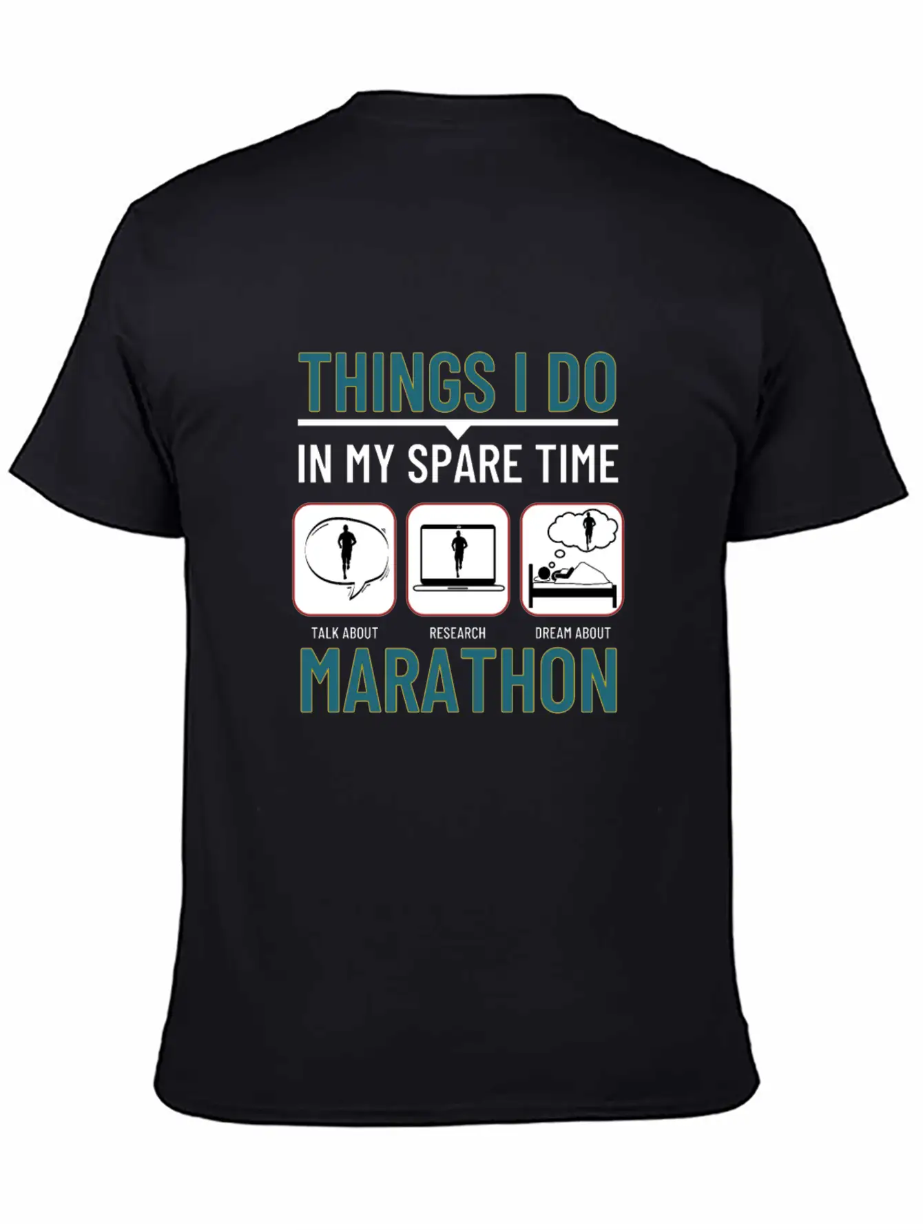 Marathon Running Things I Do In My Spare Time Unisex Casual T-Shirt – Clean Design For Daily Comfort