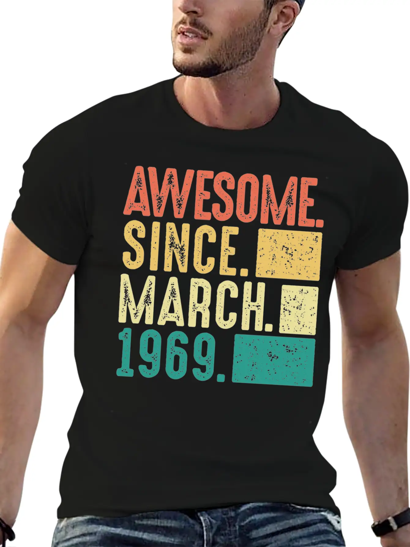 March 1969 Birthday Gift Men Woman 53th 54th Essential Cotton Tee For Daily Outfits – Unisex Style