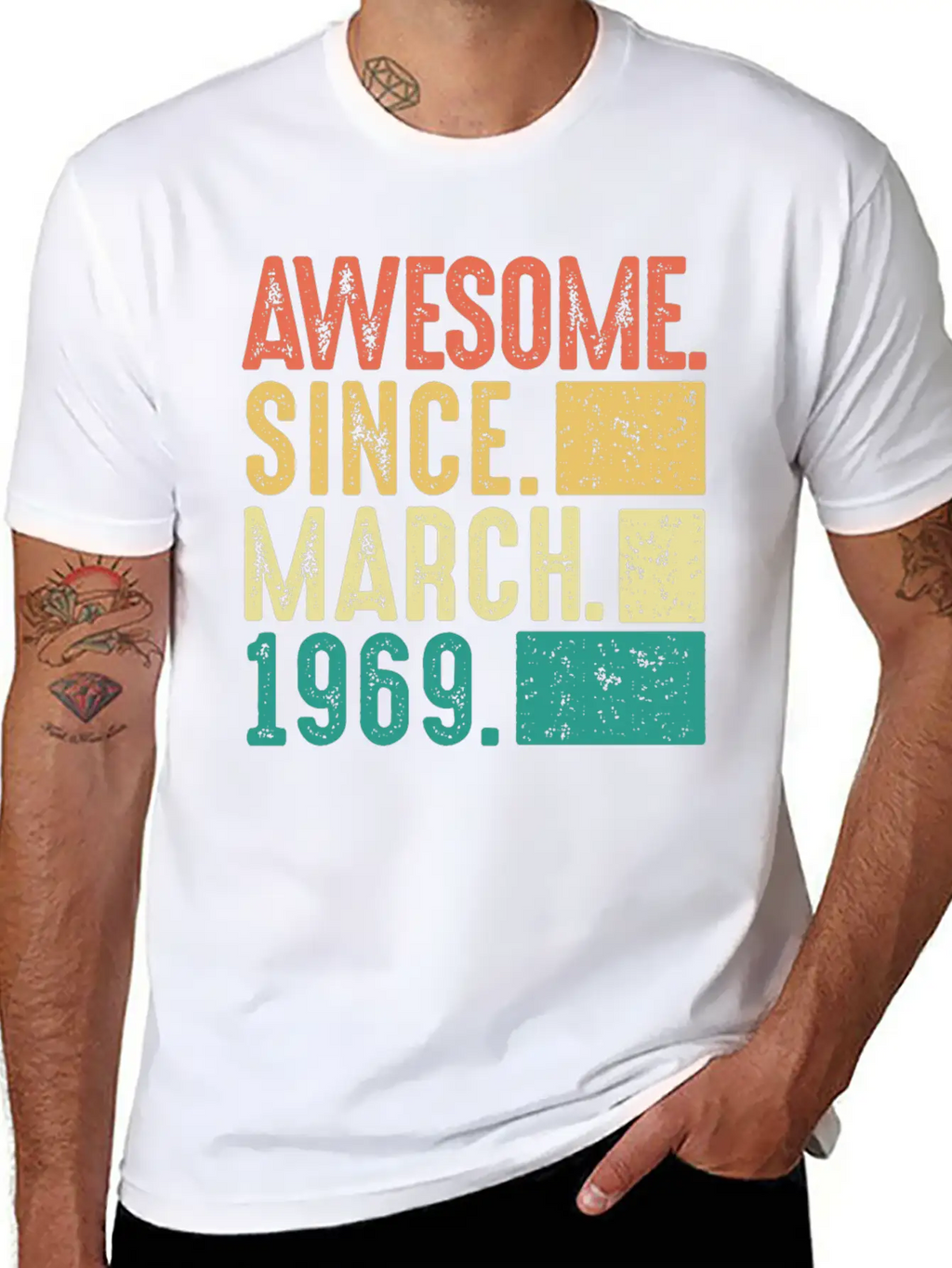 March 1969 Birthday Gift Men Woman 53th 54th Essential Cotton Tee For Daily Outfits – Unisex Style