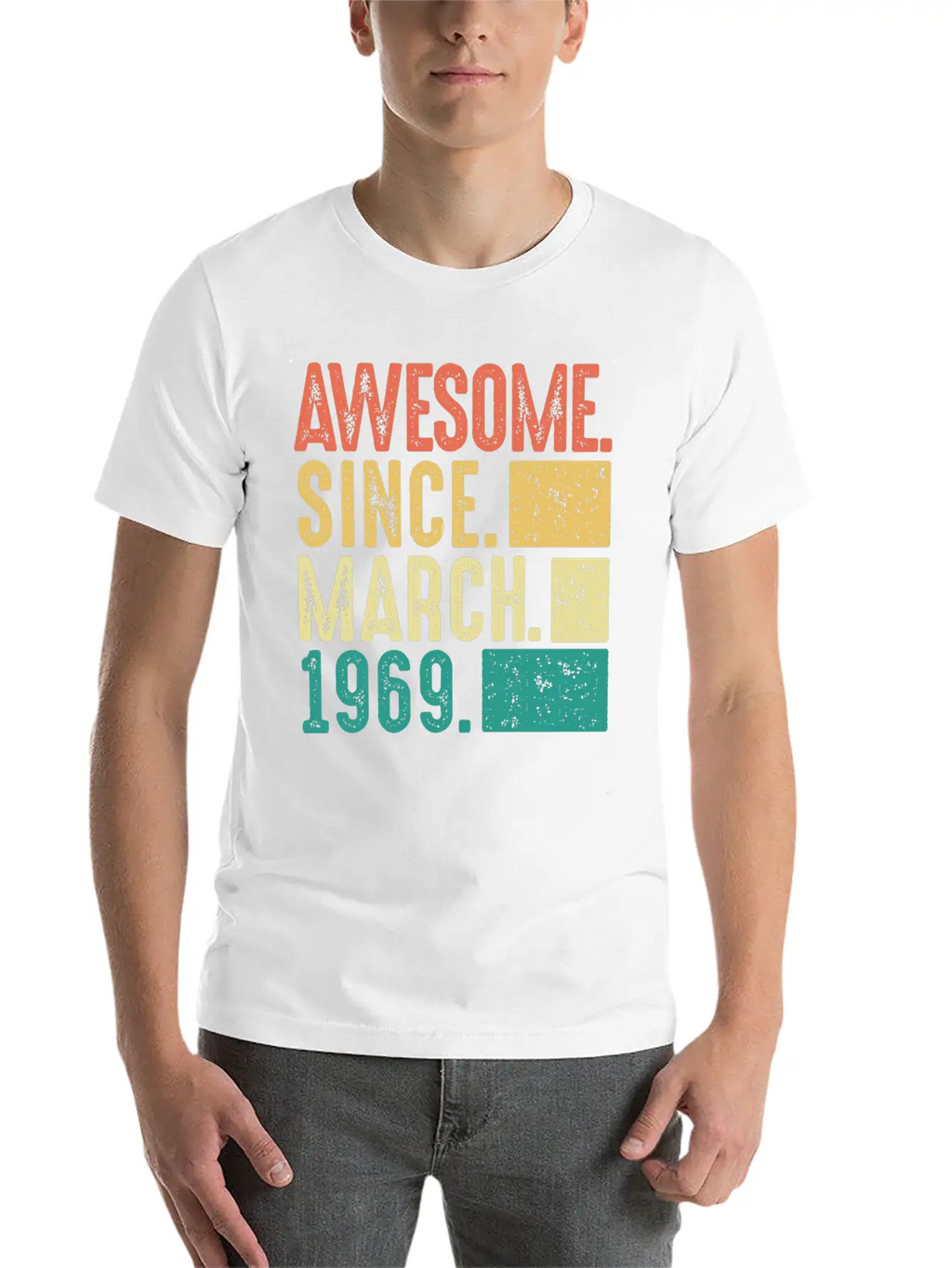March 1969 Birthday Gift Men Woman 53th 54th Essential Cotton Tee For Daily Outfits – Unisex Style